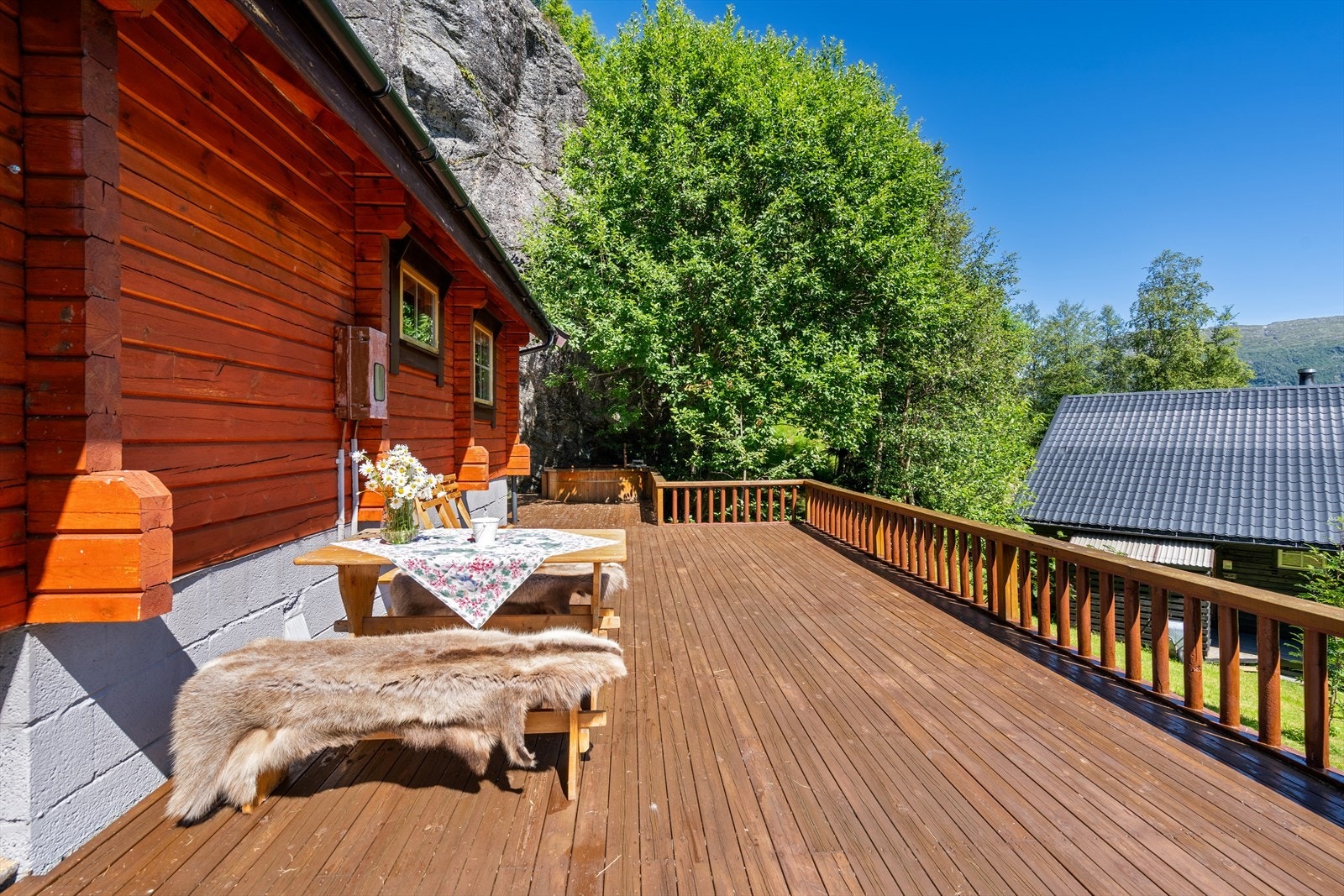 Uteområde sommer Galleribilde