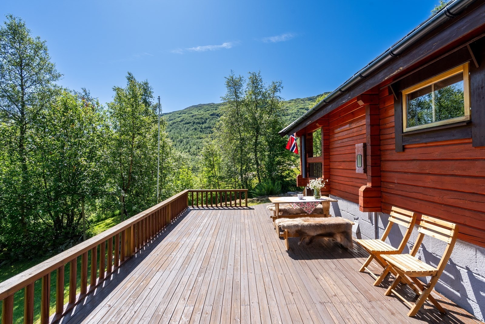 Uteområde sommer Galleribilde