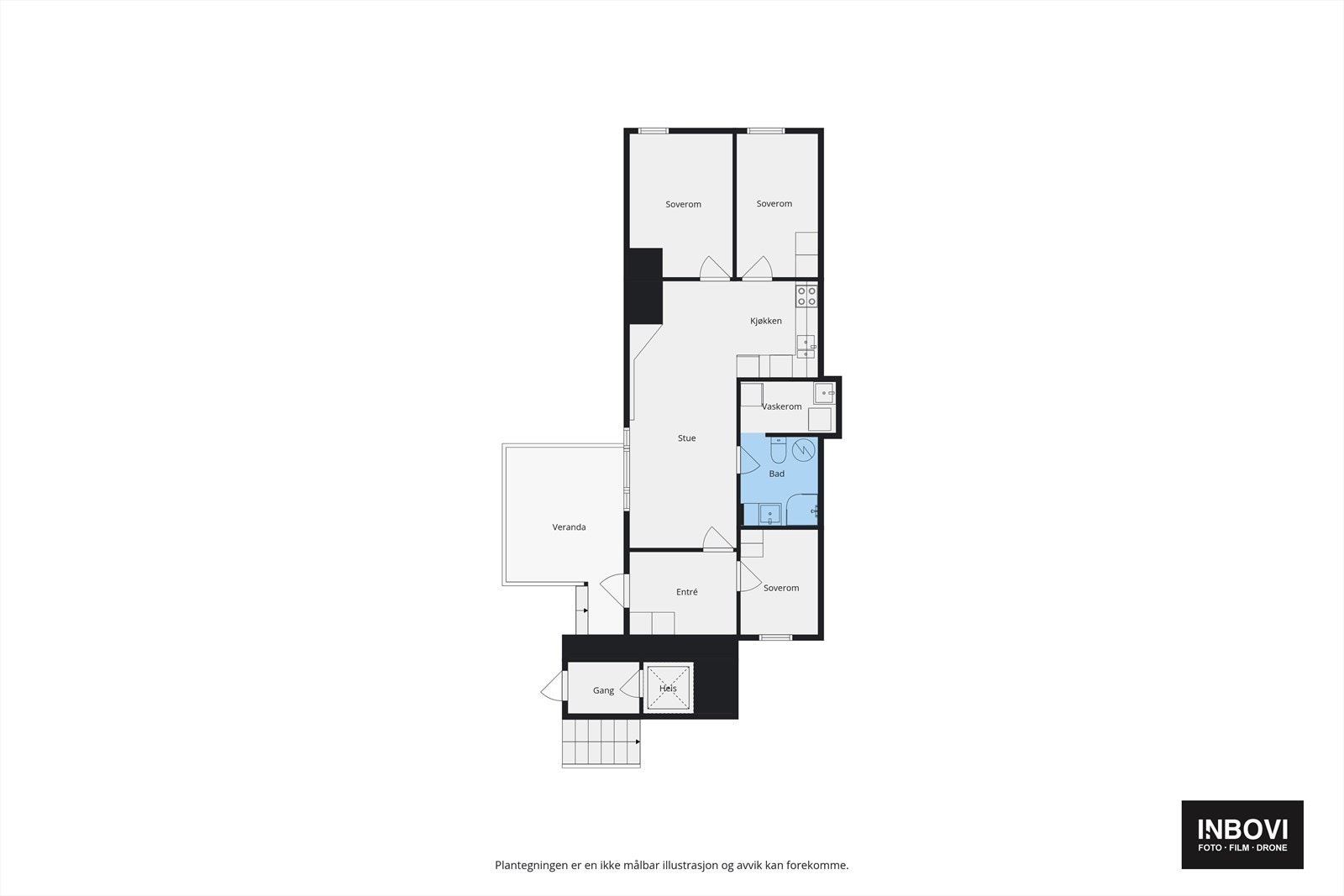 Plantegning - Underetasje (hybelleilighet) Galleribilde