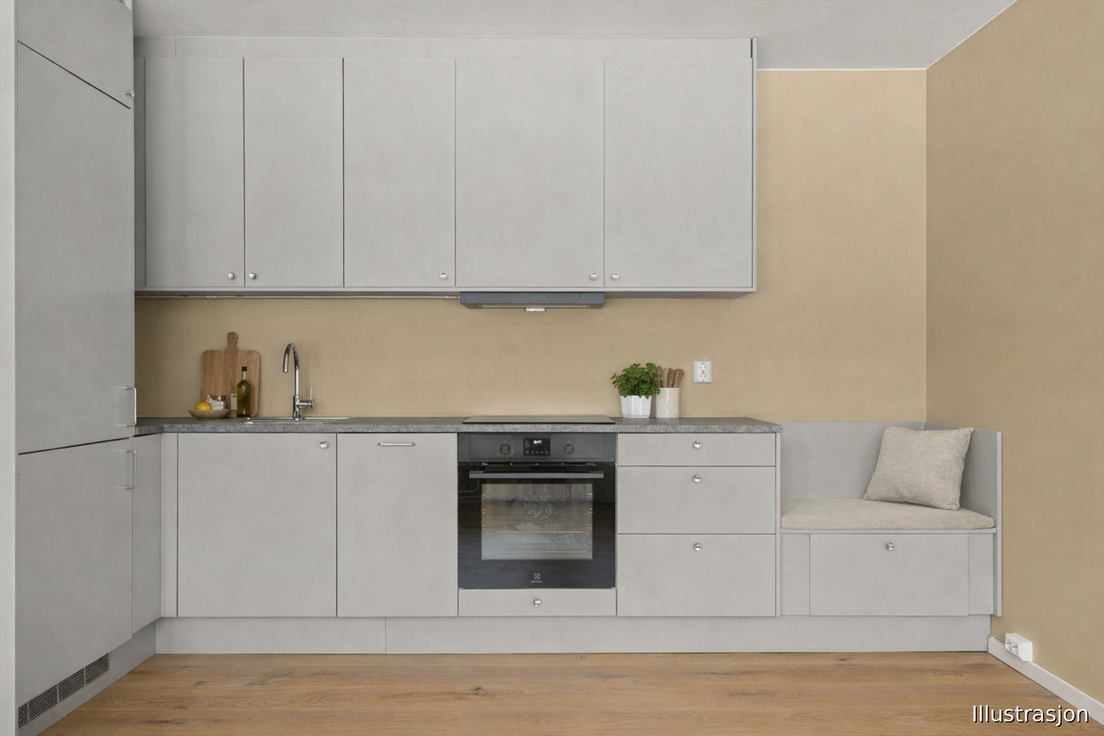 Illustrasjon - digitalt møblert Galleribilde