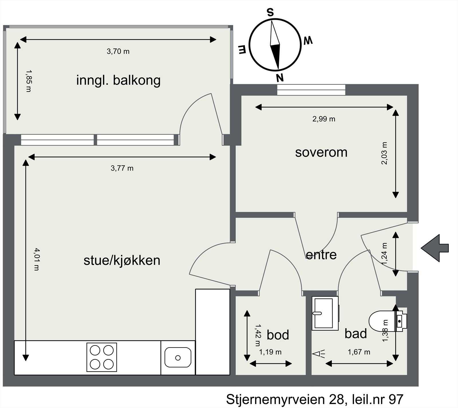 Plantegning. Galleribilde