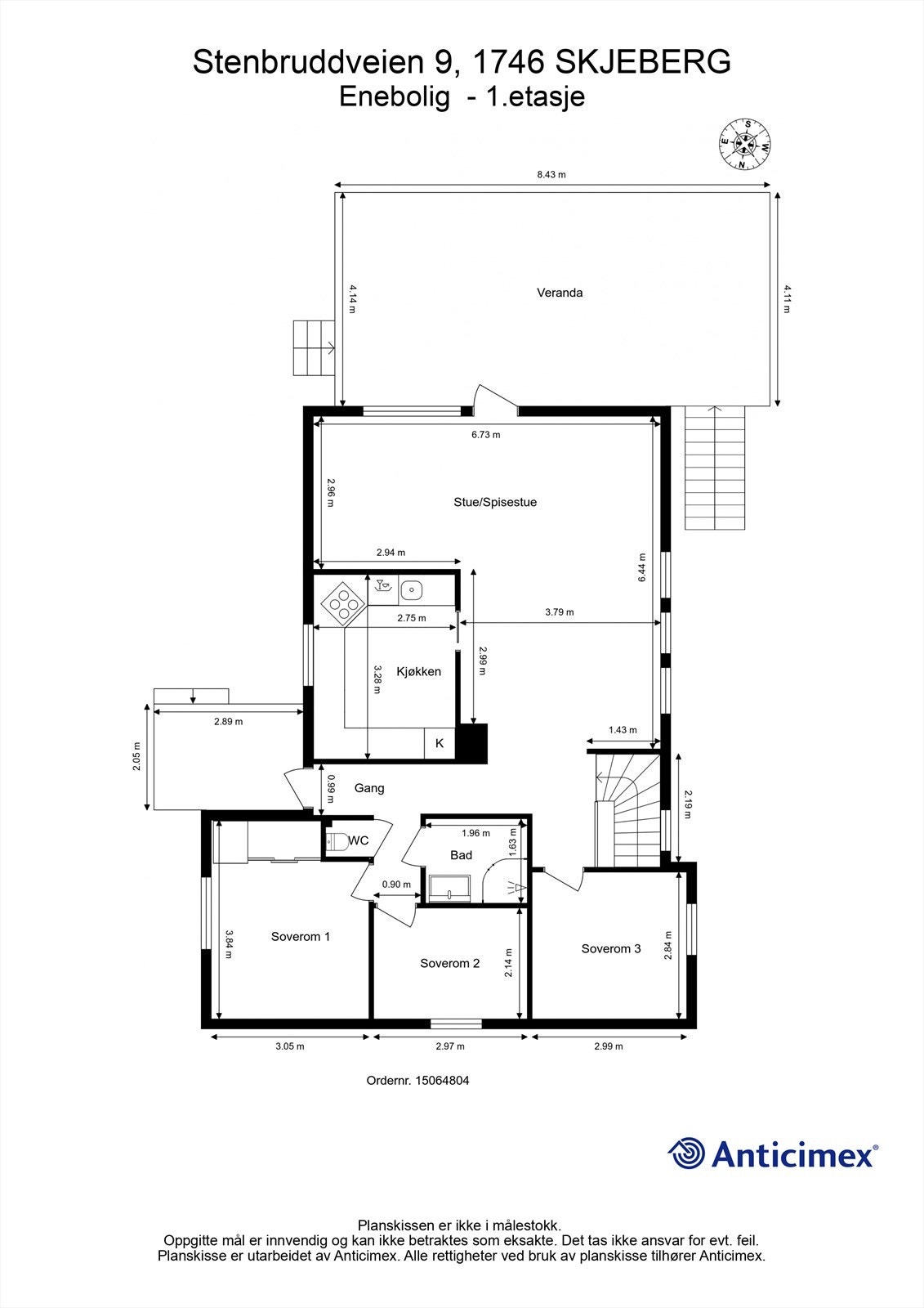 Veiledende skisse av første etasje. Galleribilde