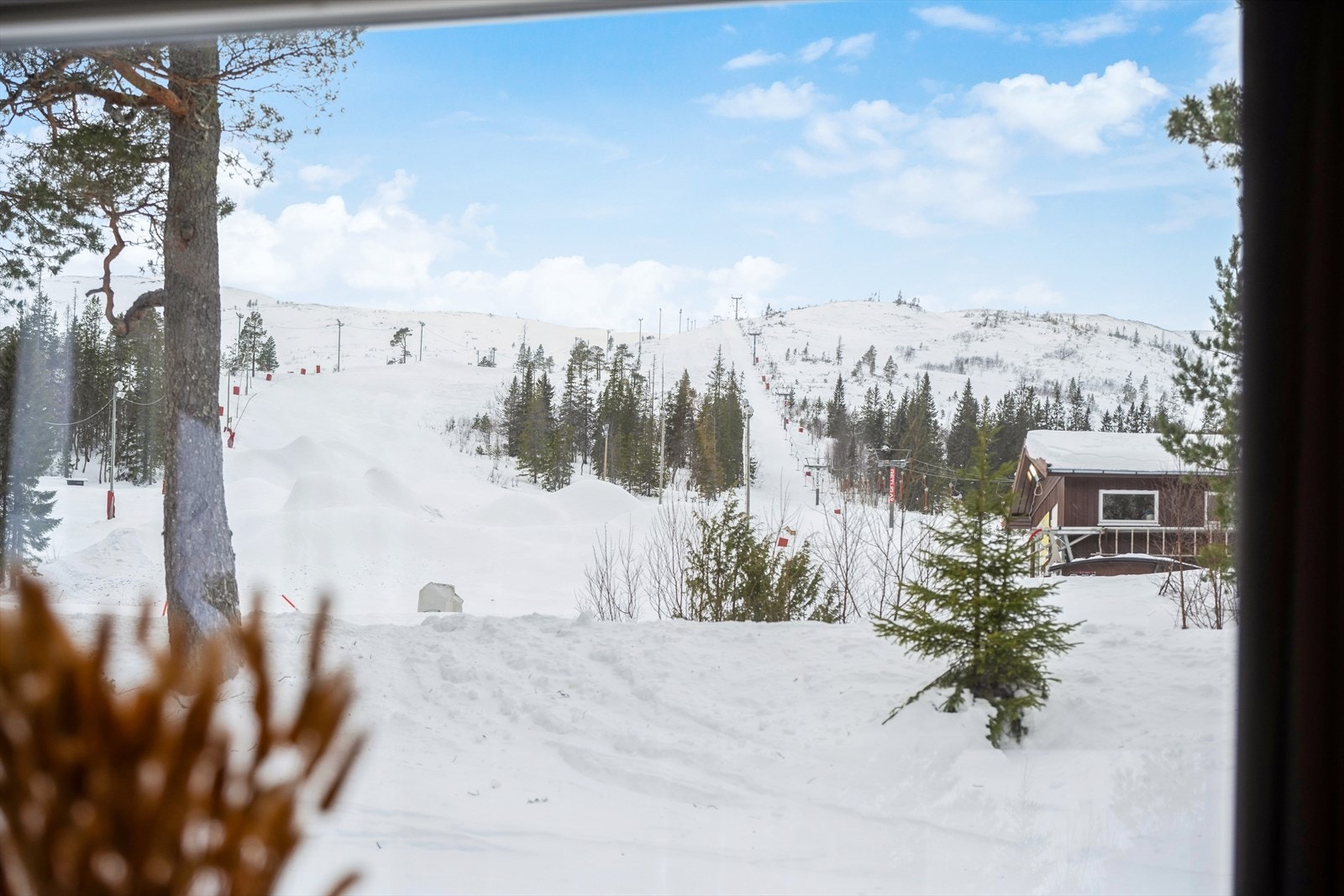 Utsikt mot skipark og heisanlegg. Galleribilde