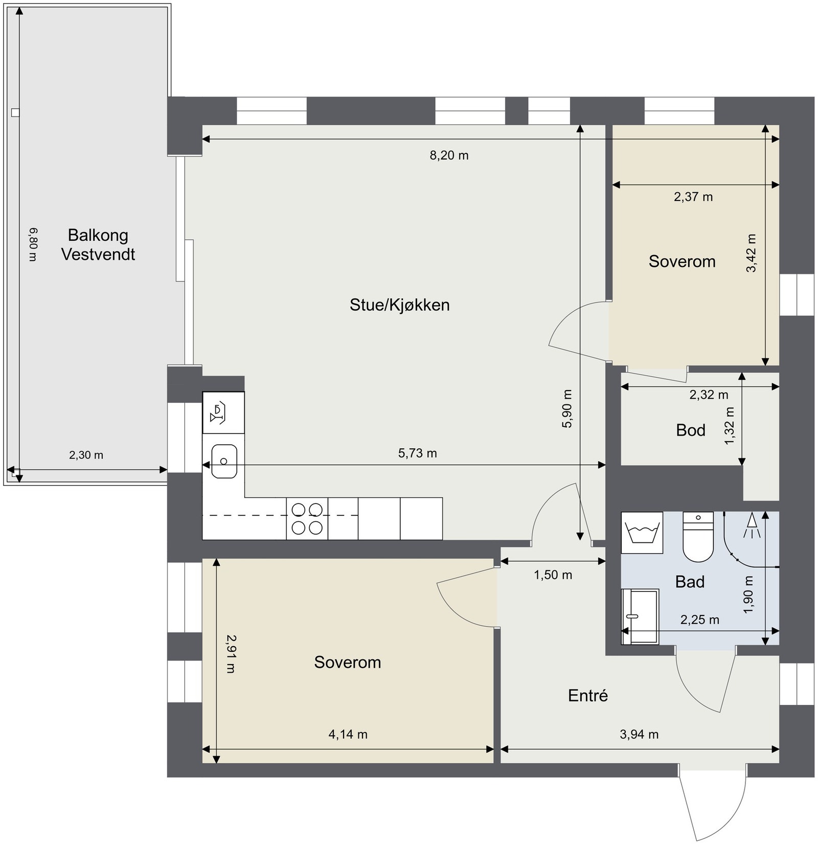 Plantegning. Galleribilde