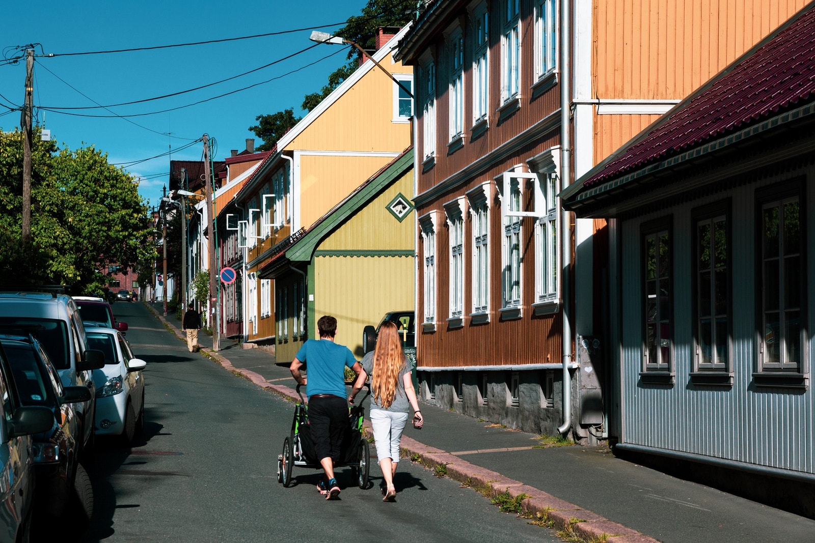 Her bor man like ved den gamle bebyggelsen på Rodeløkka. Galleribilde