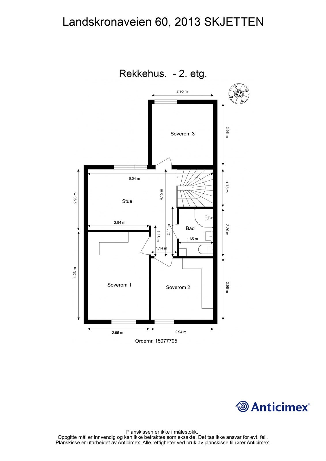 Plantegning 2.etg. Galleribilde