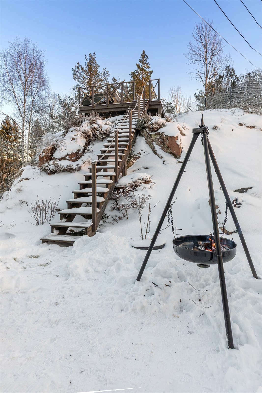 Trapp opp til utsiktterrasse Galleribilde