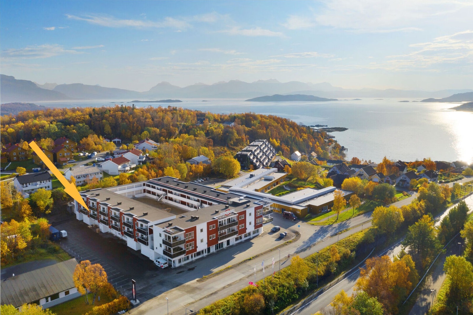 Leilighetens beliggenhet. Galleribilde