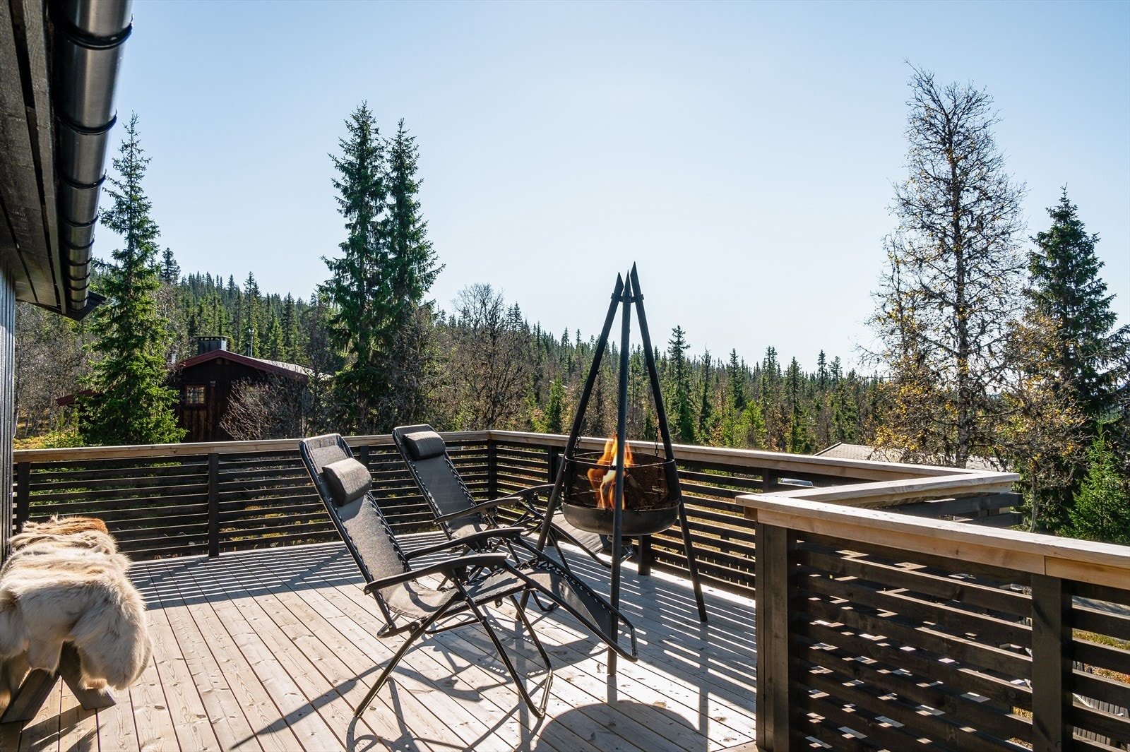 Terrasse med fin utsikt Galleribilde