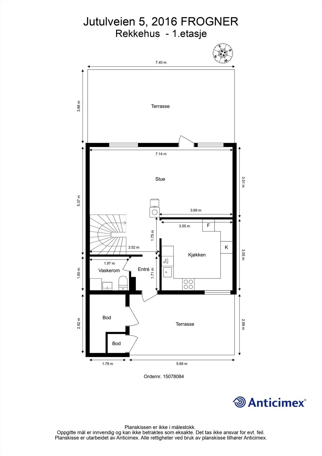 Plantegning - 1.etasje Galleribilde