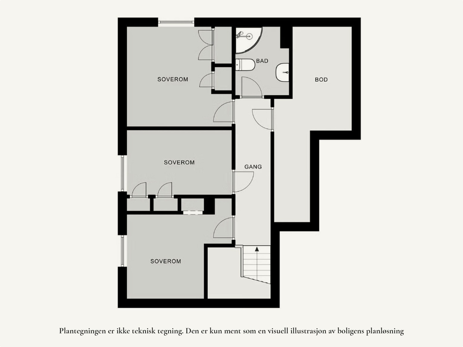 Planskisse 2. etasje. Galleribilde