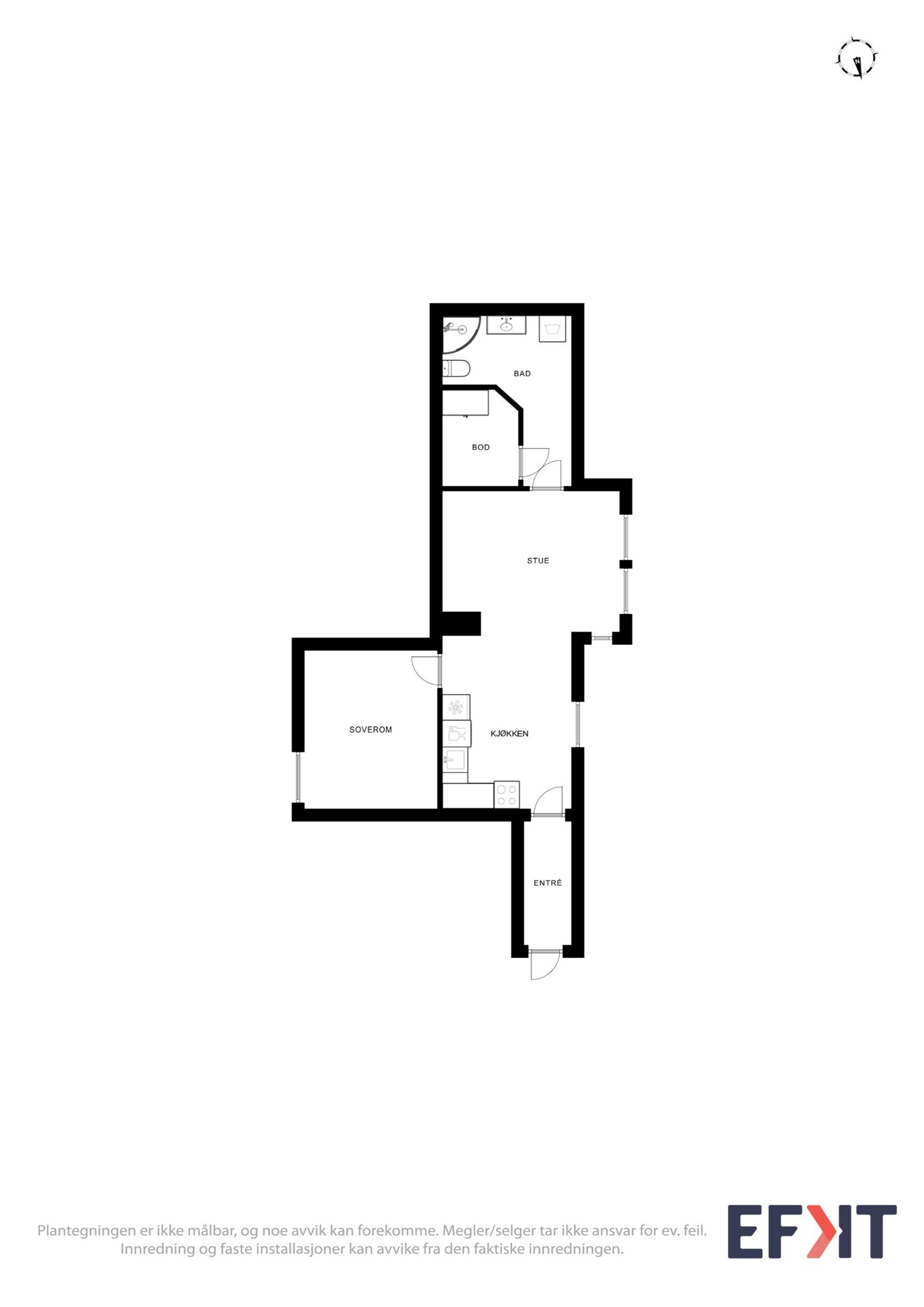 Plantegning Galleribilde