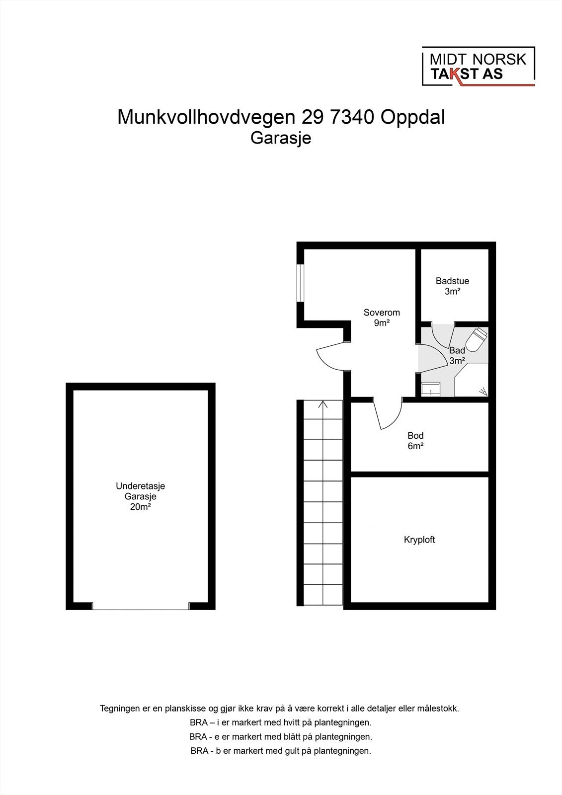 Planskisse anneks/garasje Galleribilde
