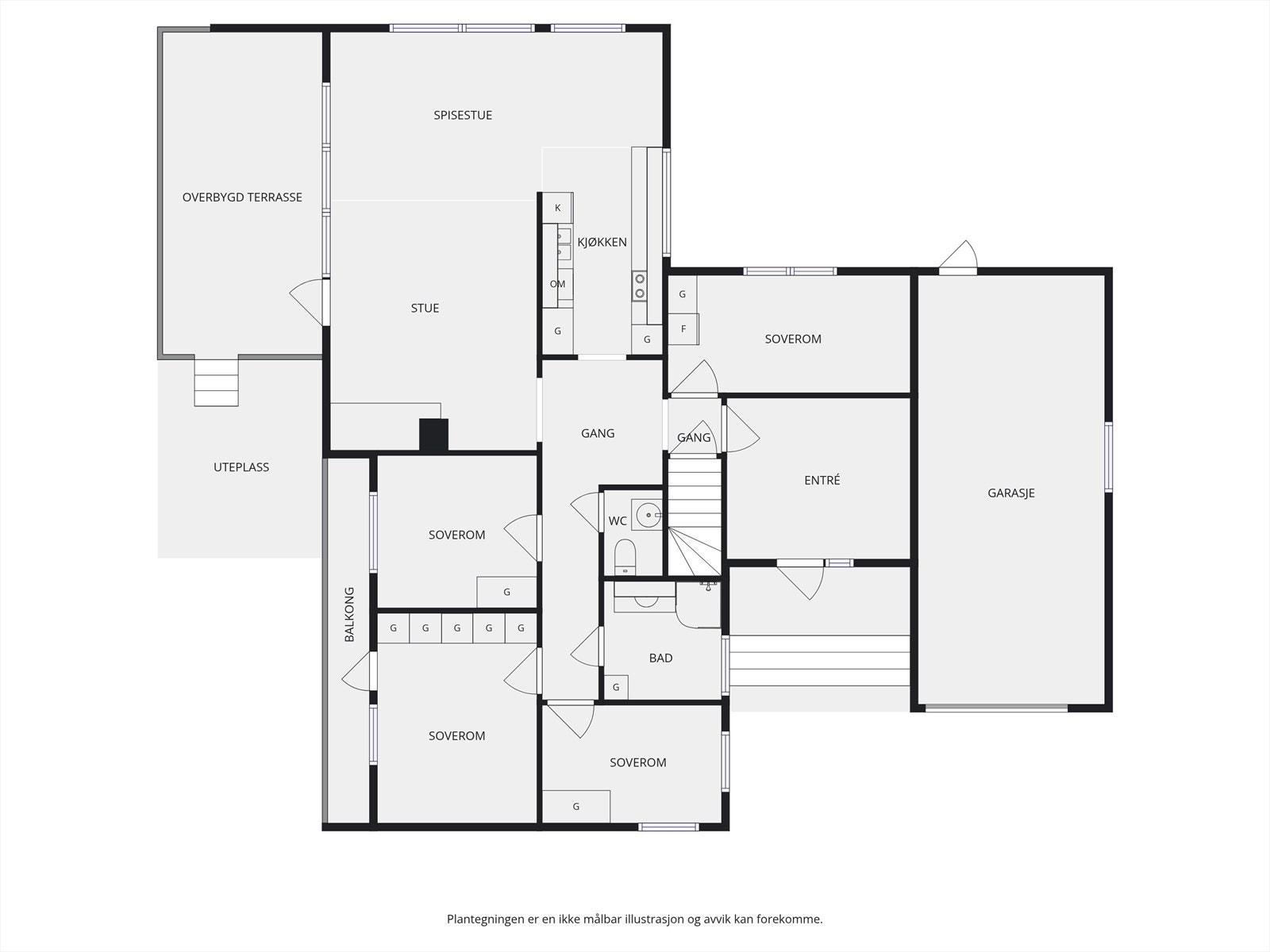 Plantegning 1.etasje. Galleribilde