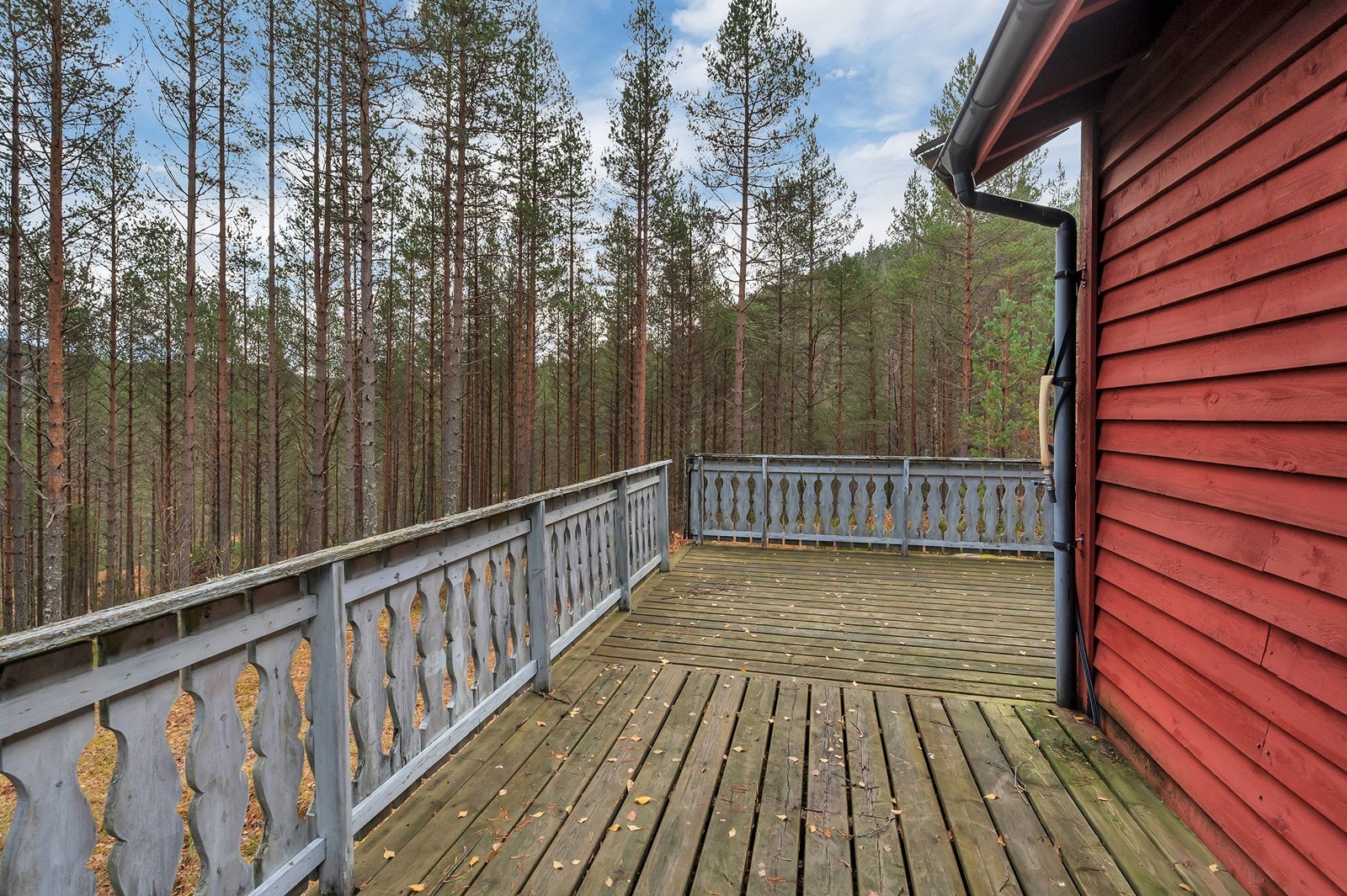 Stor usjenert veranda Galleribilde