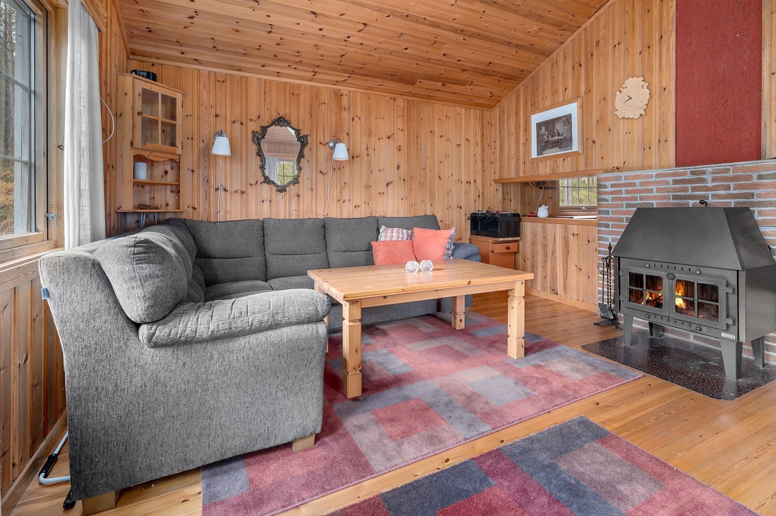 Hyggelig sofakrok i stua Galleribilde