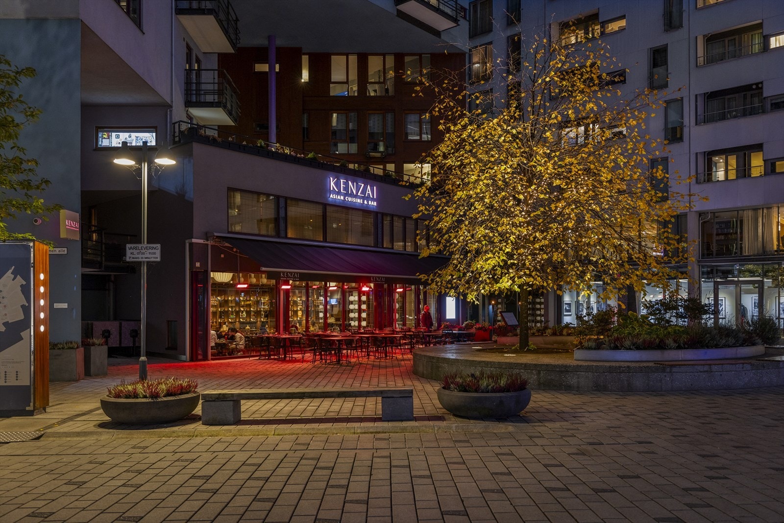 På Tjuvholmen bor du svært sentralt med et rikt utvalg av restauranter rett utenfor døren. Galleribilde