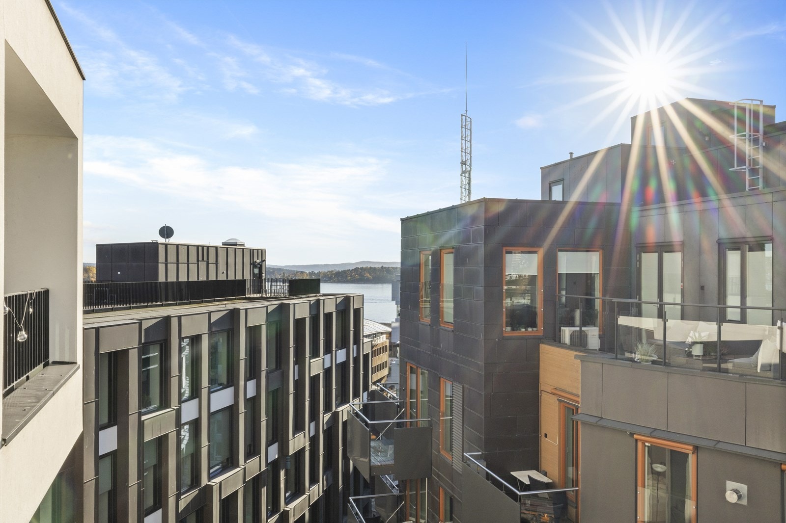 Utsikt fra balkongen. Galleribilde