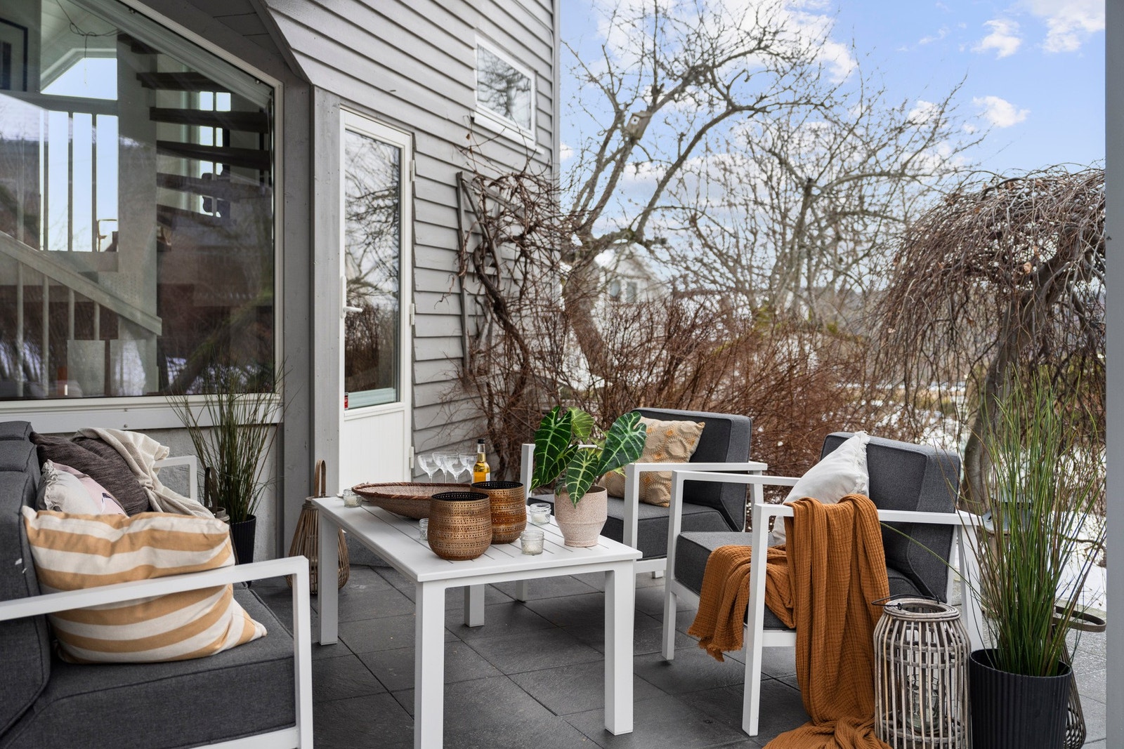 Skjermet uteområde - perfekt for rolige sommerdager Galleribilde