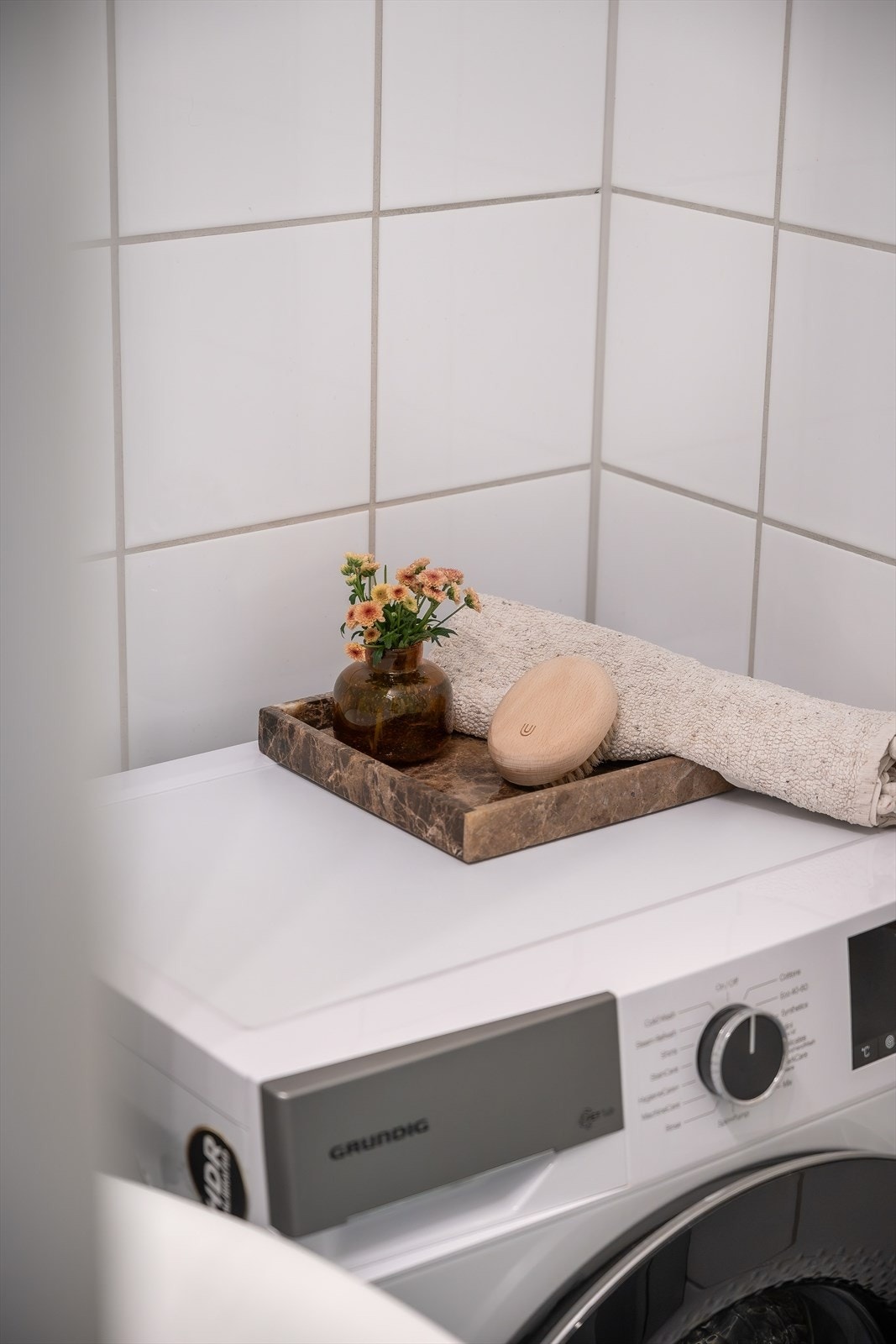 Det er opplegg for vaskemaskin. Galleribilde