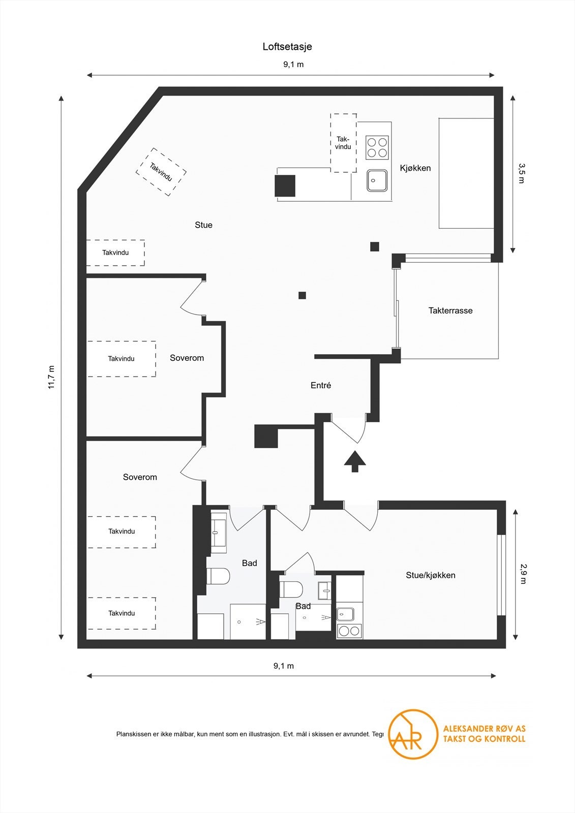 Plantegning Galleribilde