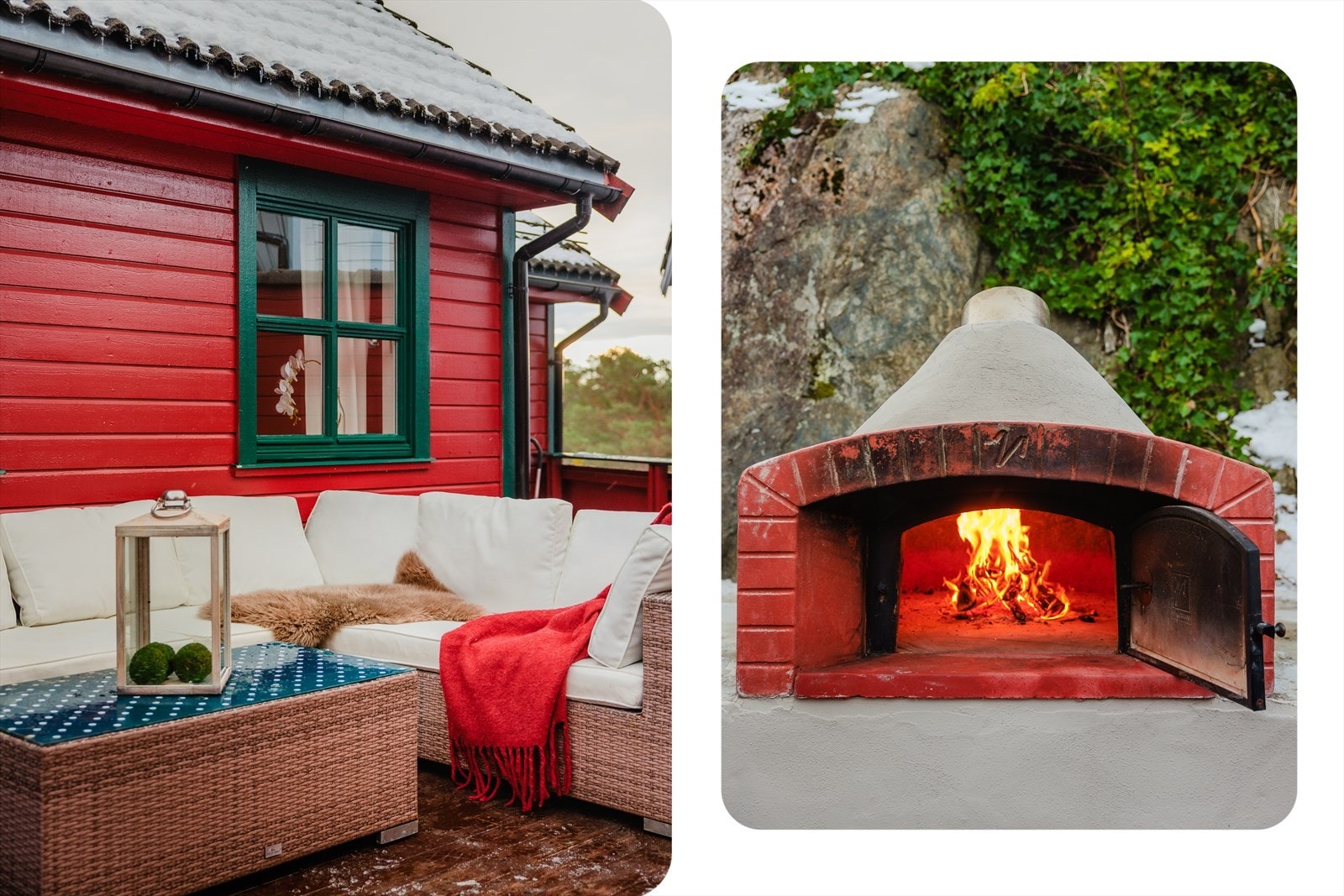 En uteplass som inviterer til matlaging og hygge utendørs. Galleribilde