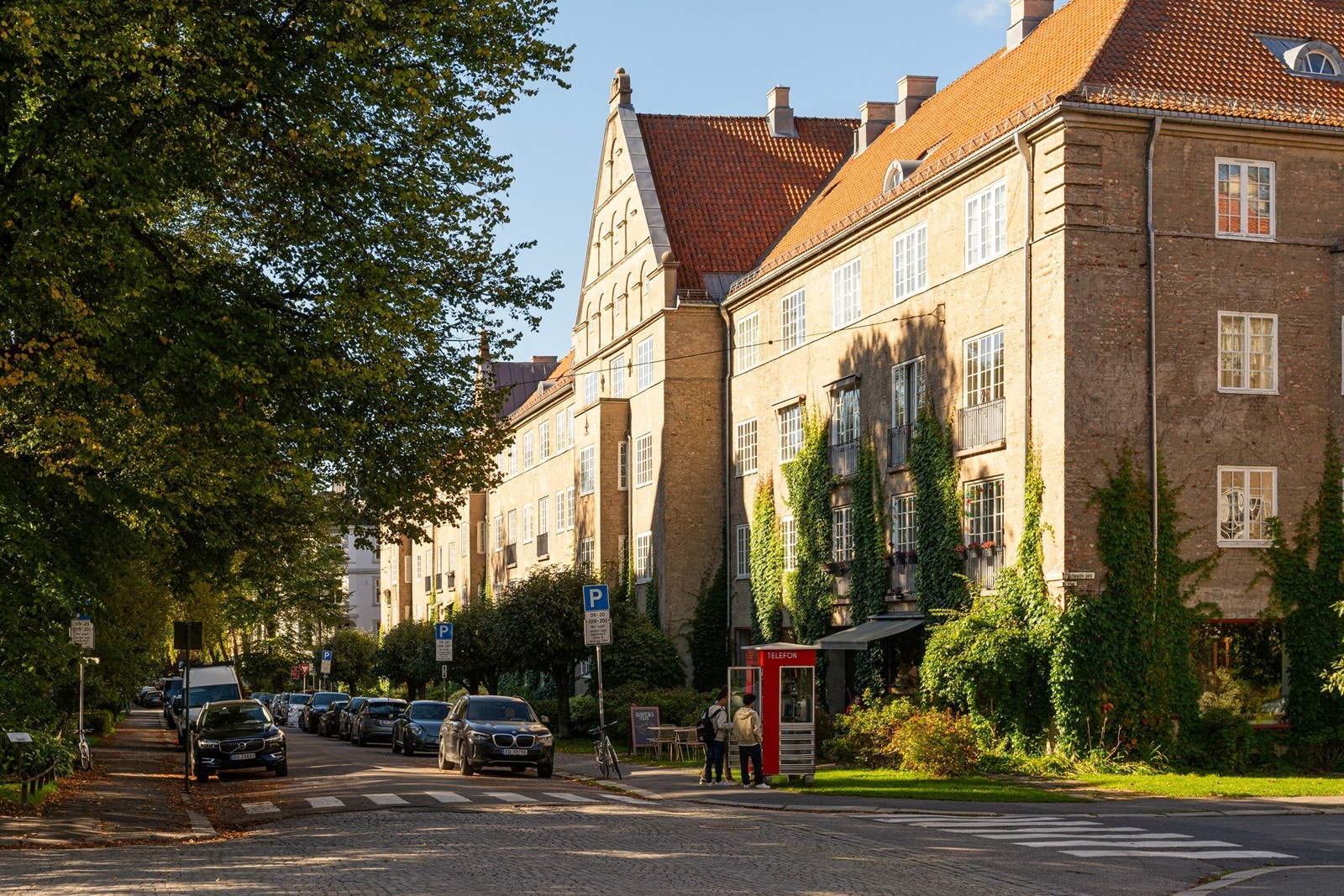 Herlige brede gater prydet av flotte trær og koselige forhager Galleribilde