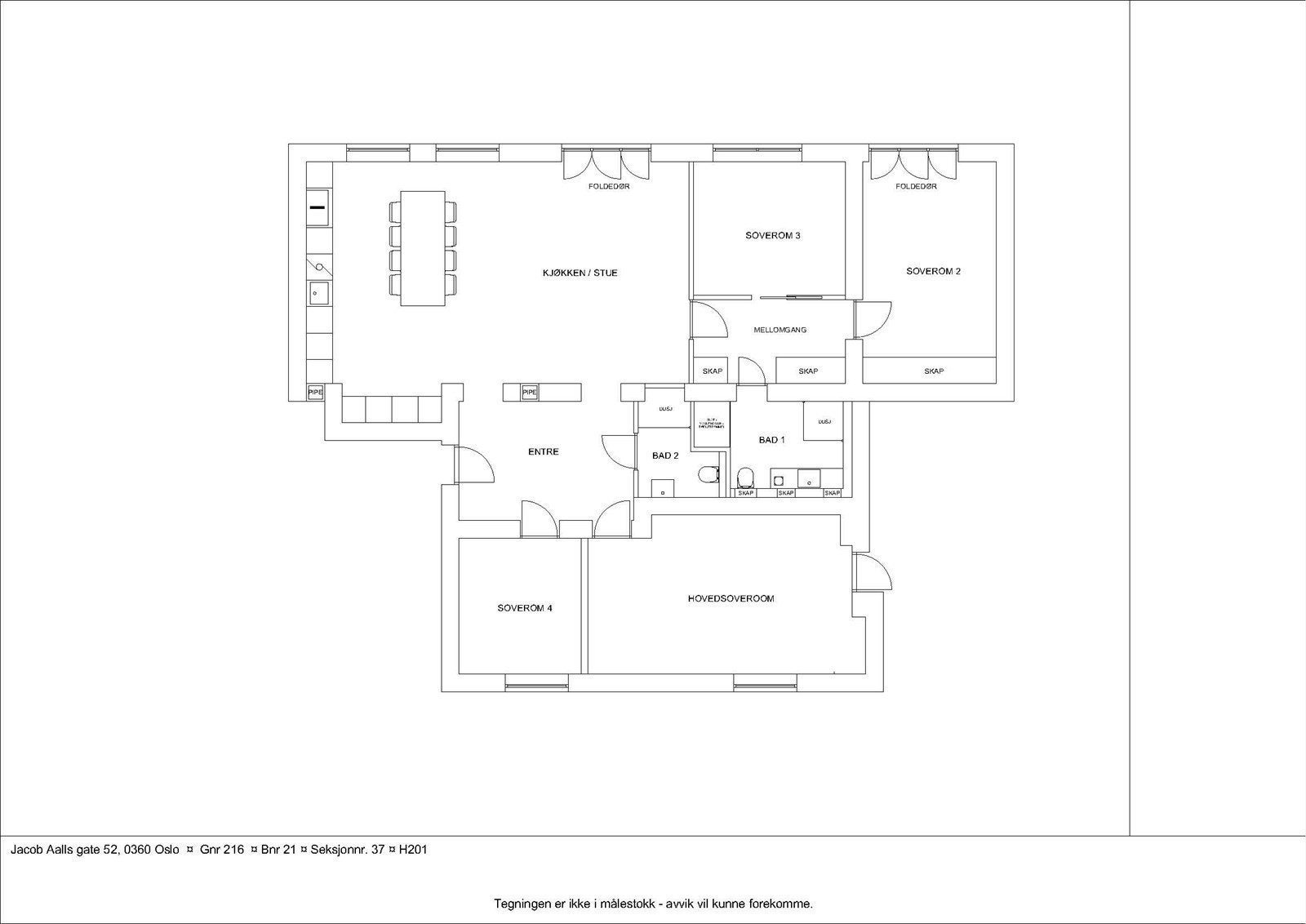 Plantegning 2. etg. - alternativ løsning 3 Galleribilde