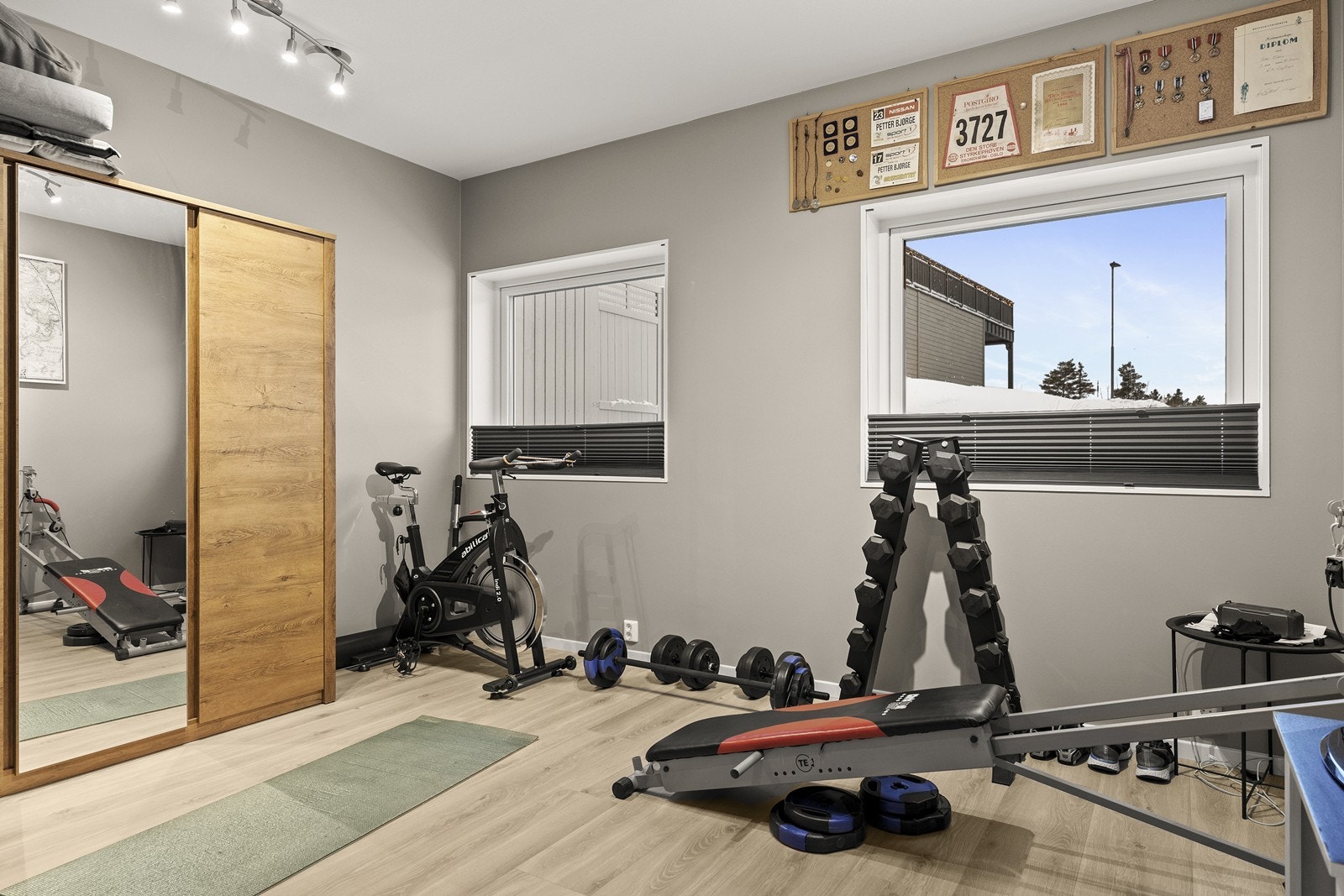 Soverom 2 i 1. etasje som også kan benyttes som treningsrom etter behov Galleribilde