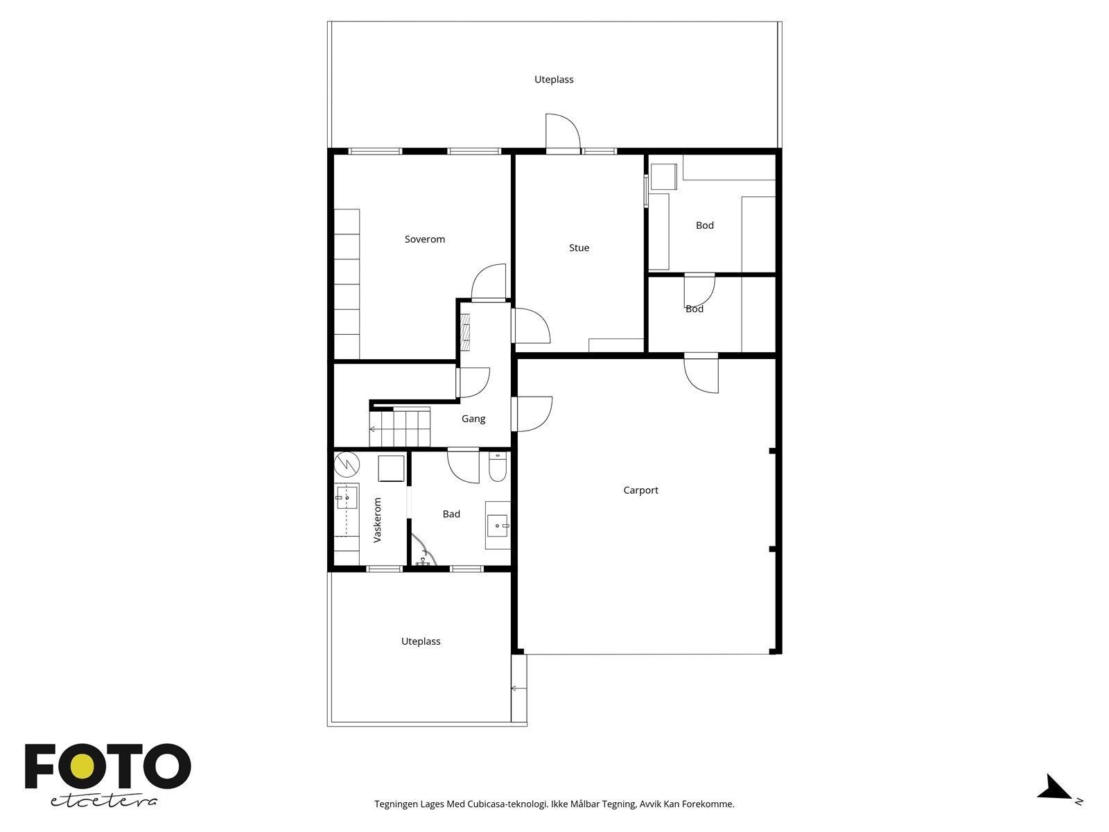 Plantegning 1. etg. Galleribilde