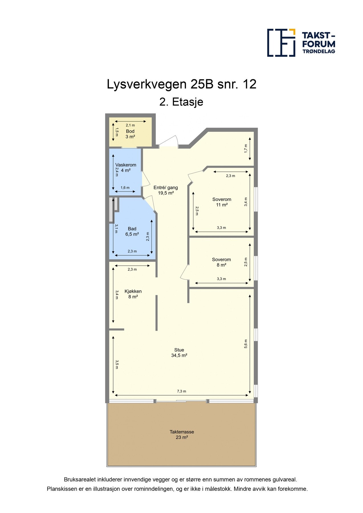 Plantegning 2.etasje. Galleribilde