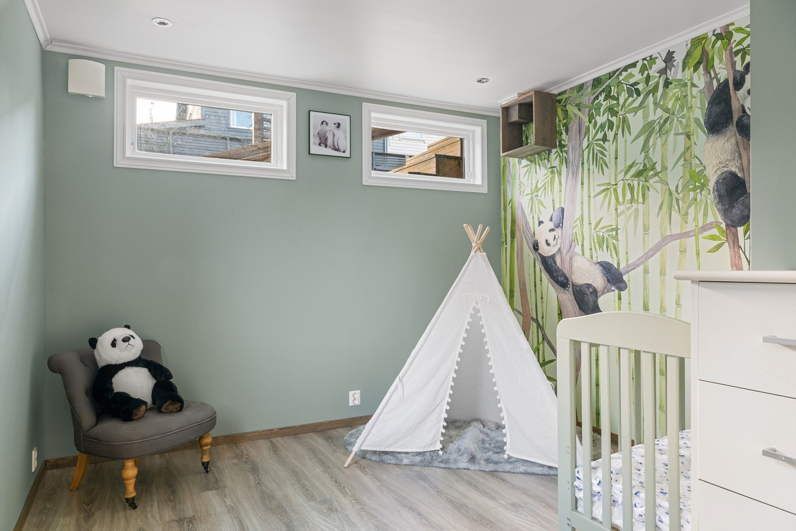 Soverommet byr på gode muligheter for lek og kreativ utfoldelse Galleribilde