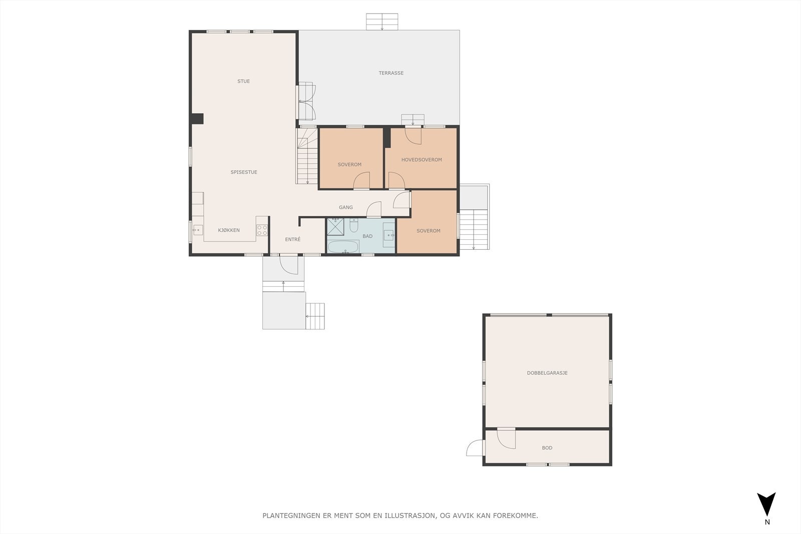 Plantegning 1.etasje Galleribilde