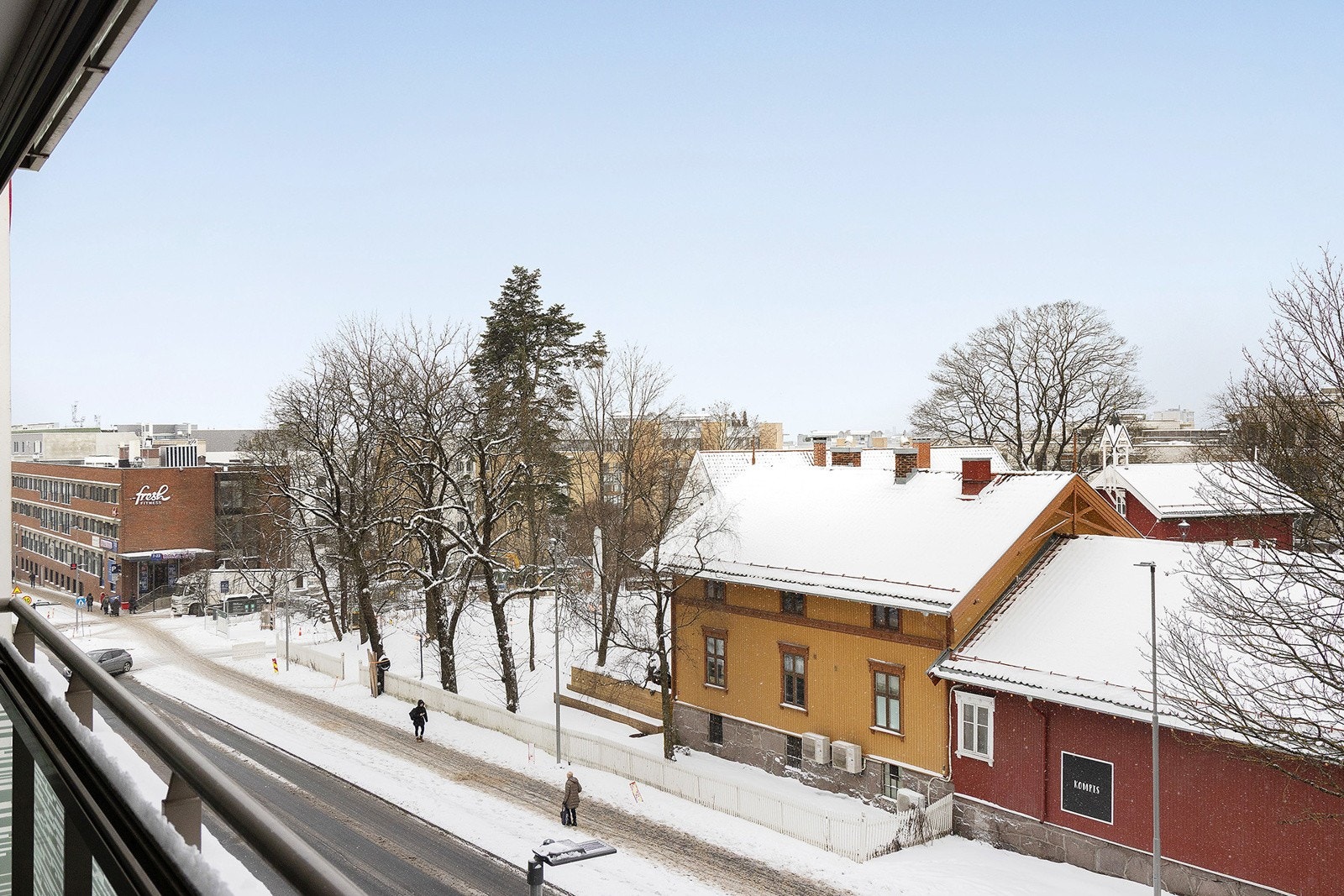 Fin utsikt fra balkongen. Galleribilde