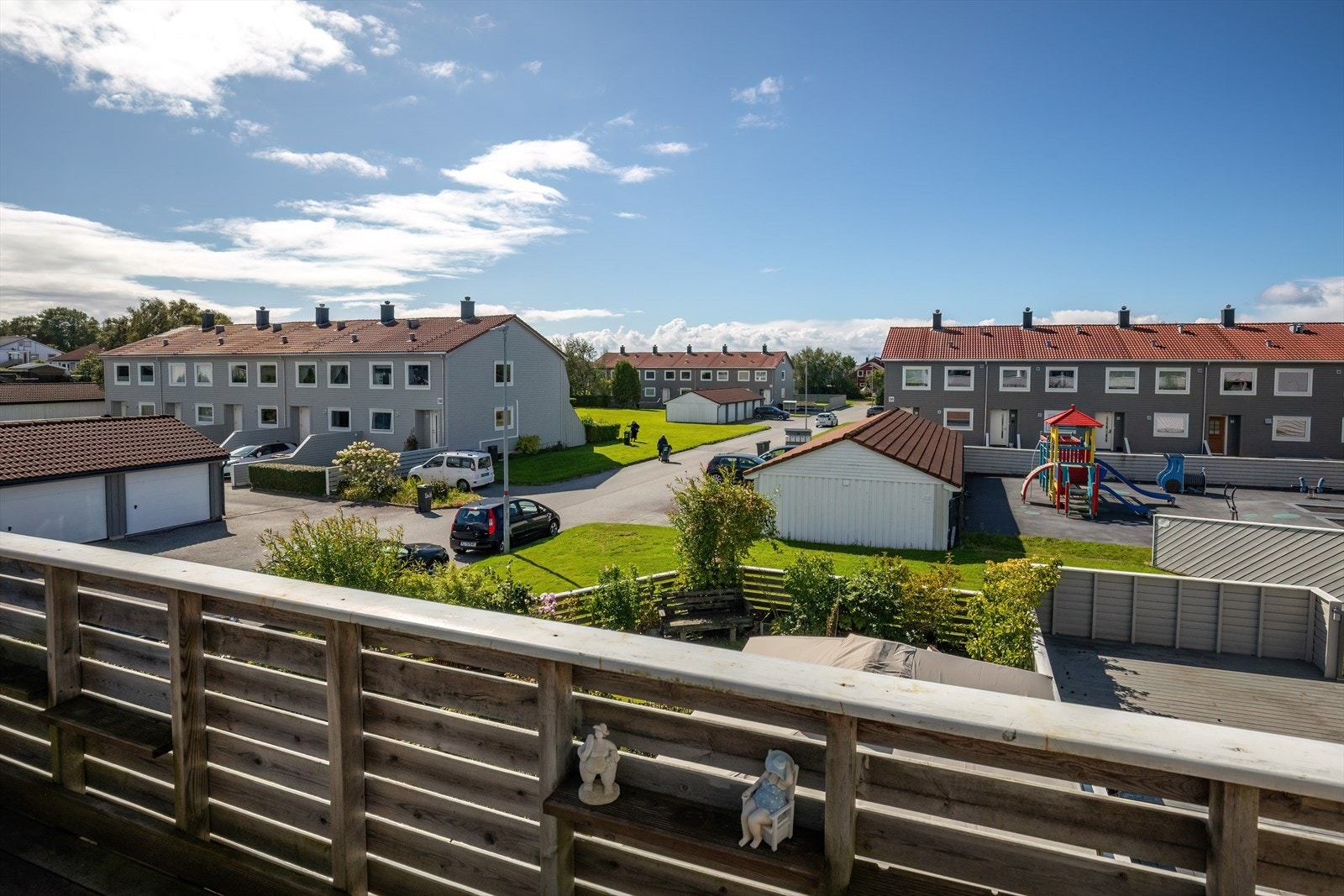 Utsikt fra balkong Galleribilde