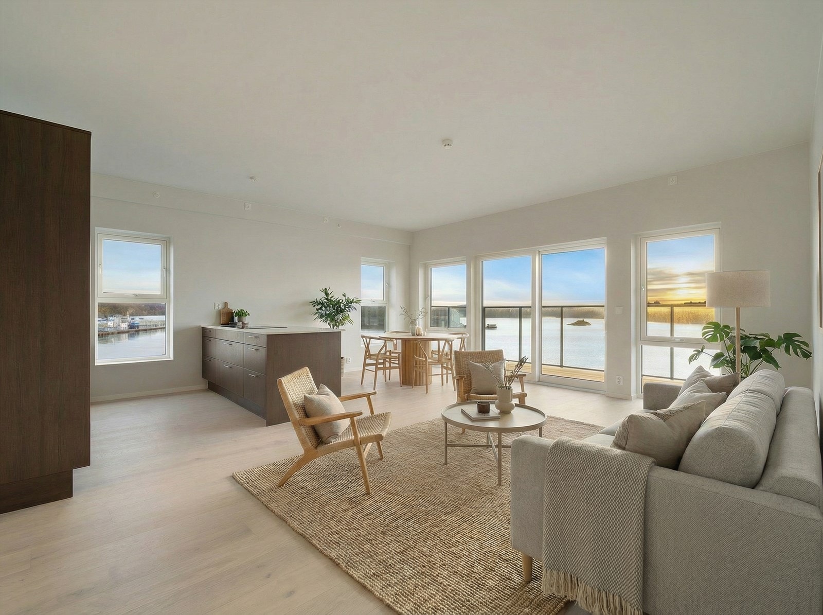 En strøken og nyoppført leilighet med sentral og ettertraktet beliggenhet på Storebø Brygge.
Til info: Styling i bildet er generert ved bruk av kunstig intelligens. Mindre avvik kan forekomme. Galleribilde