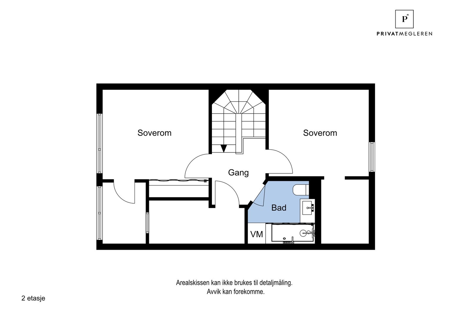 Plantegning 2. etasje Galleribilde