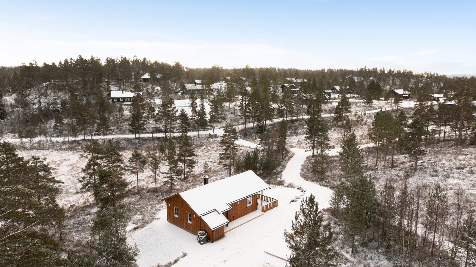 Om vinter blir det kjørt opp med milevis med skiløyper som slynger seg mellom hyttefeltene. Galleribilde