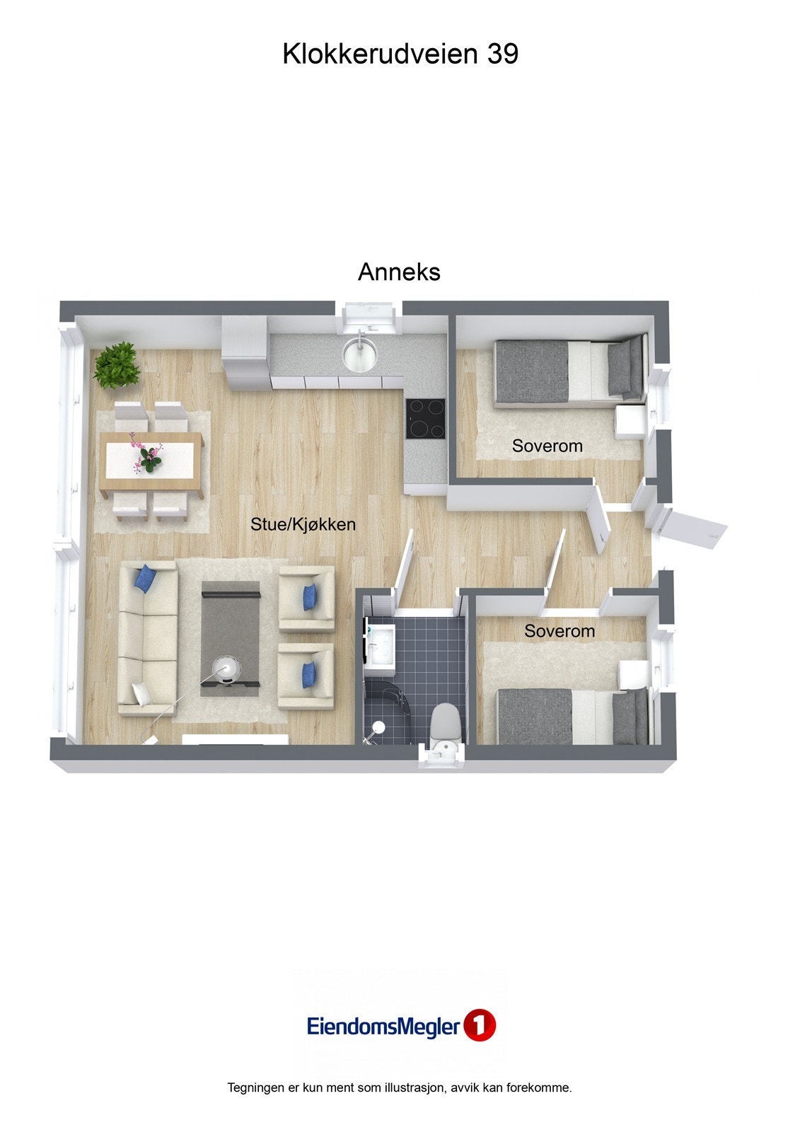 Plantegning over Anneks Galleribilde