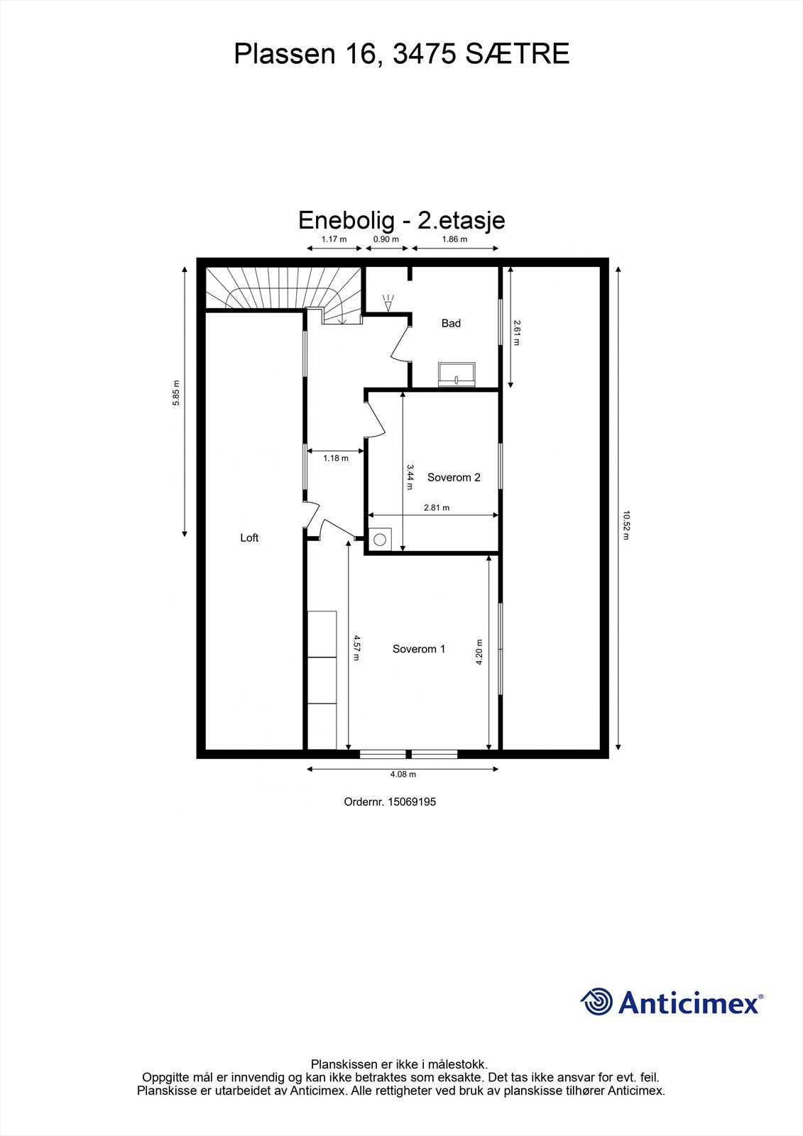 Plantegning 2 .etg Galleribilde