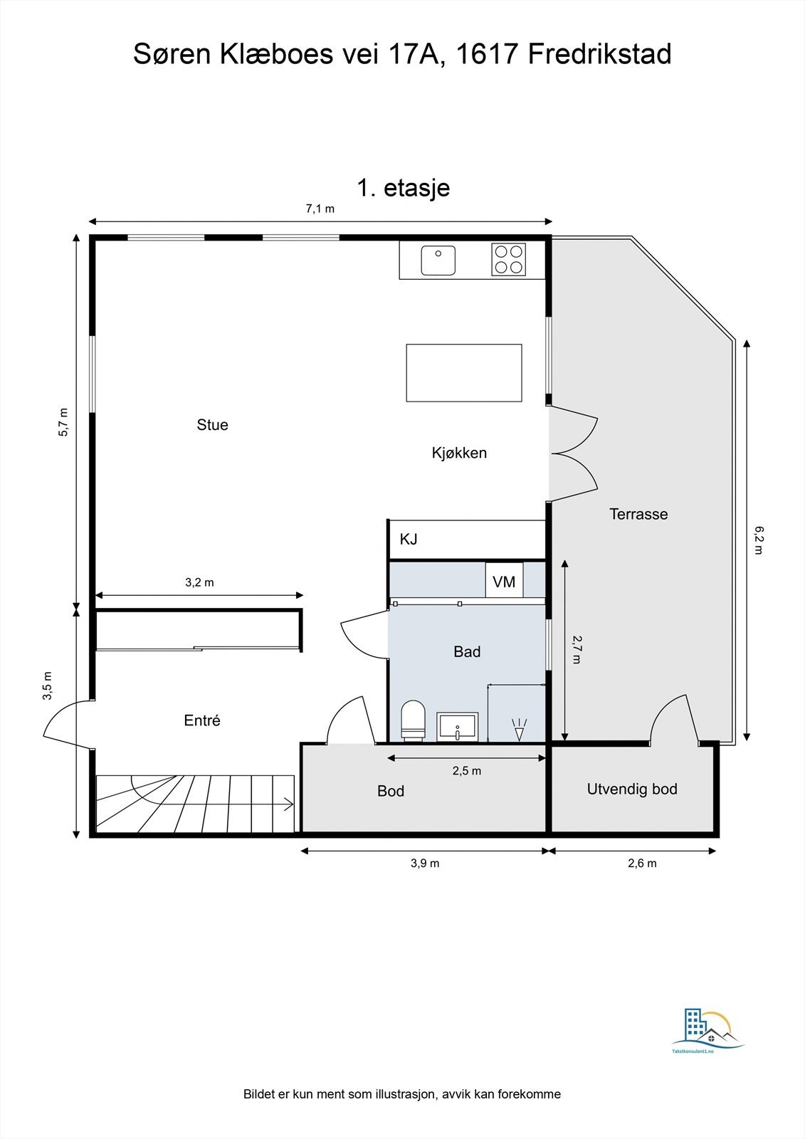 Veiledende skisse av første etasje. Galleribilde