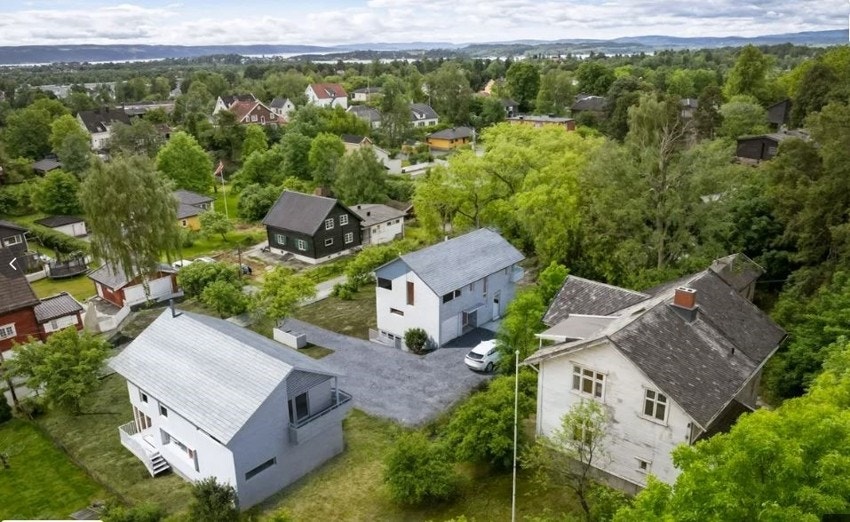 Godkjente rammetillatelser for eneboliger på seksjon 2 og 3 på felles tomt Galleribilde