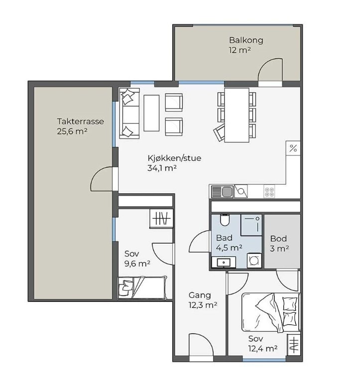 Plantegning Galleribilde