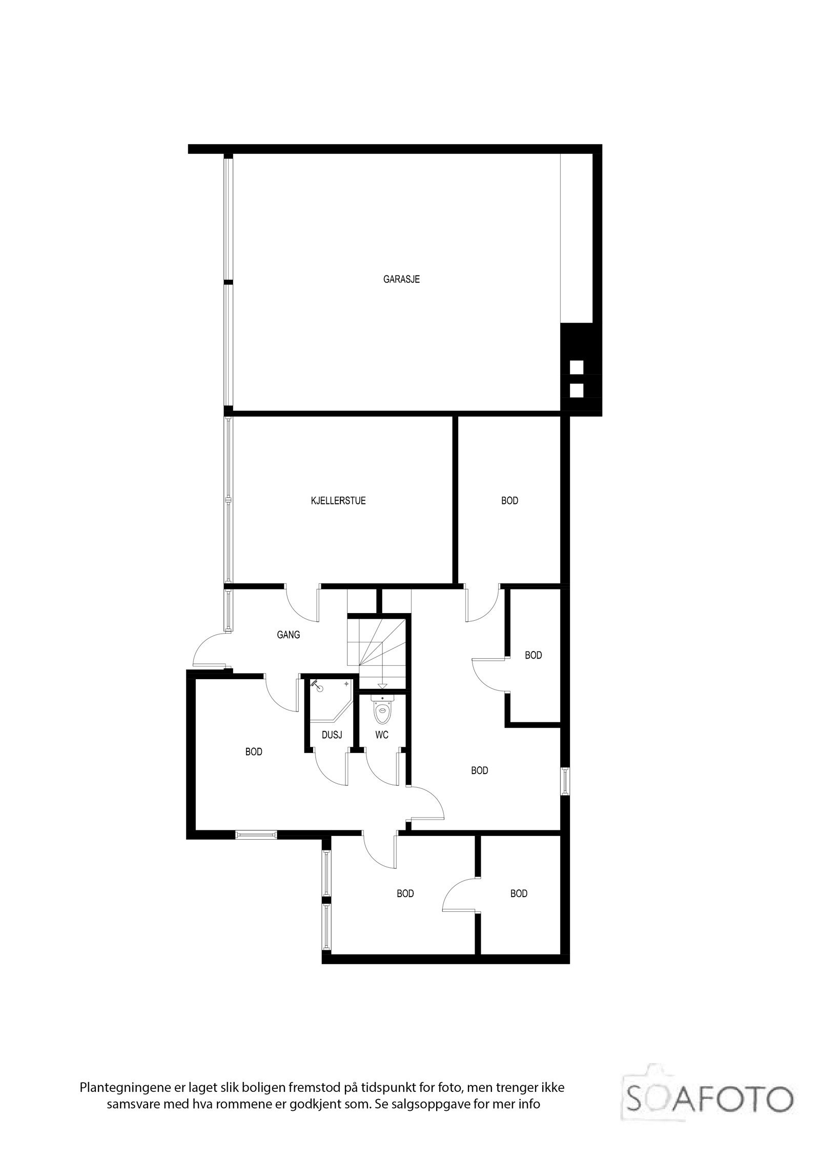 Planillustrasjon sokkeletasjen Galleribilde