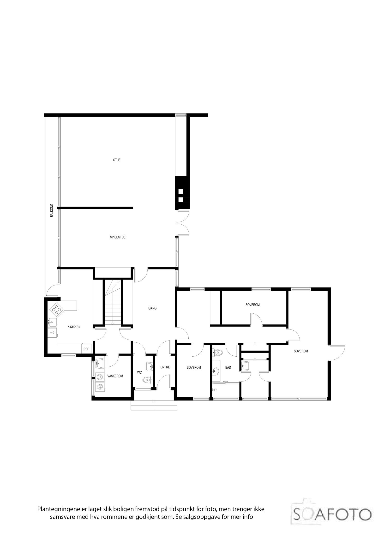 Planillustrasjon hovedetasjen Galleribilde