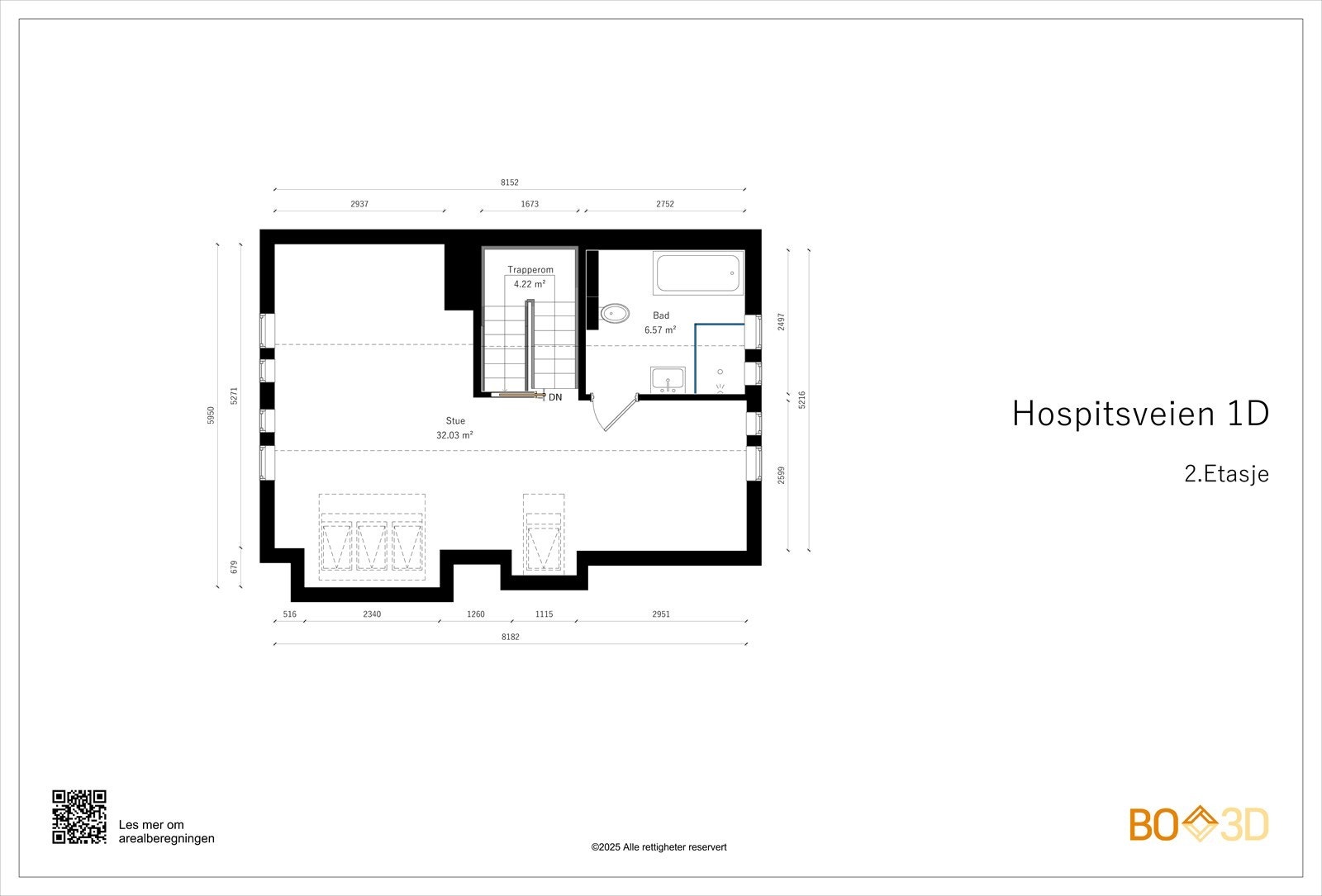 2.etg. inneholder stue og bad. Galleribilde