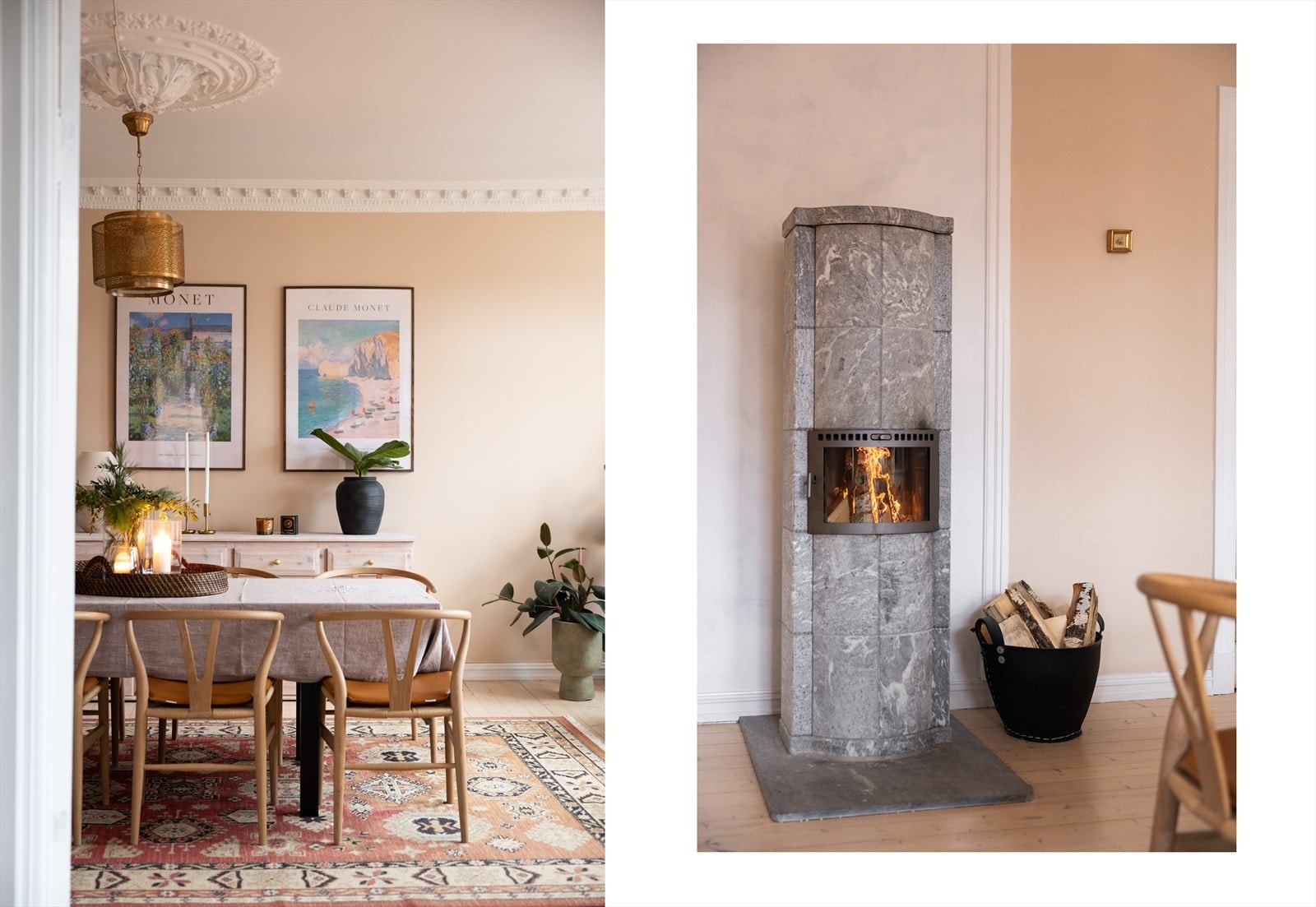 Nydelig klassiske detaljer med stukkatur/rosett og god takhøyde. Galleribilde