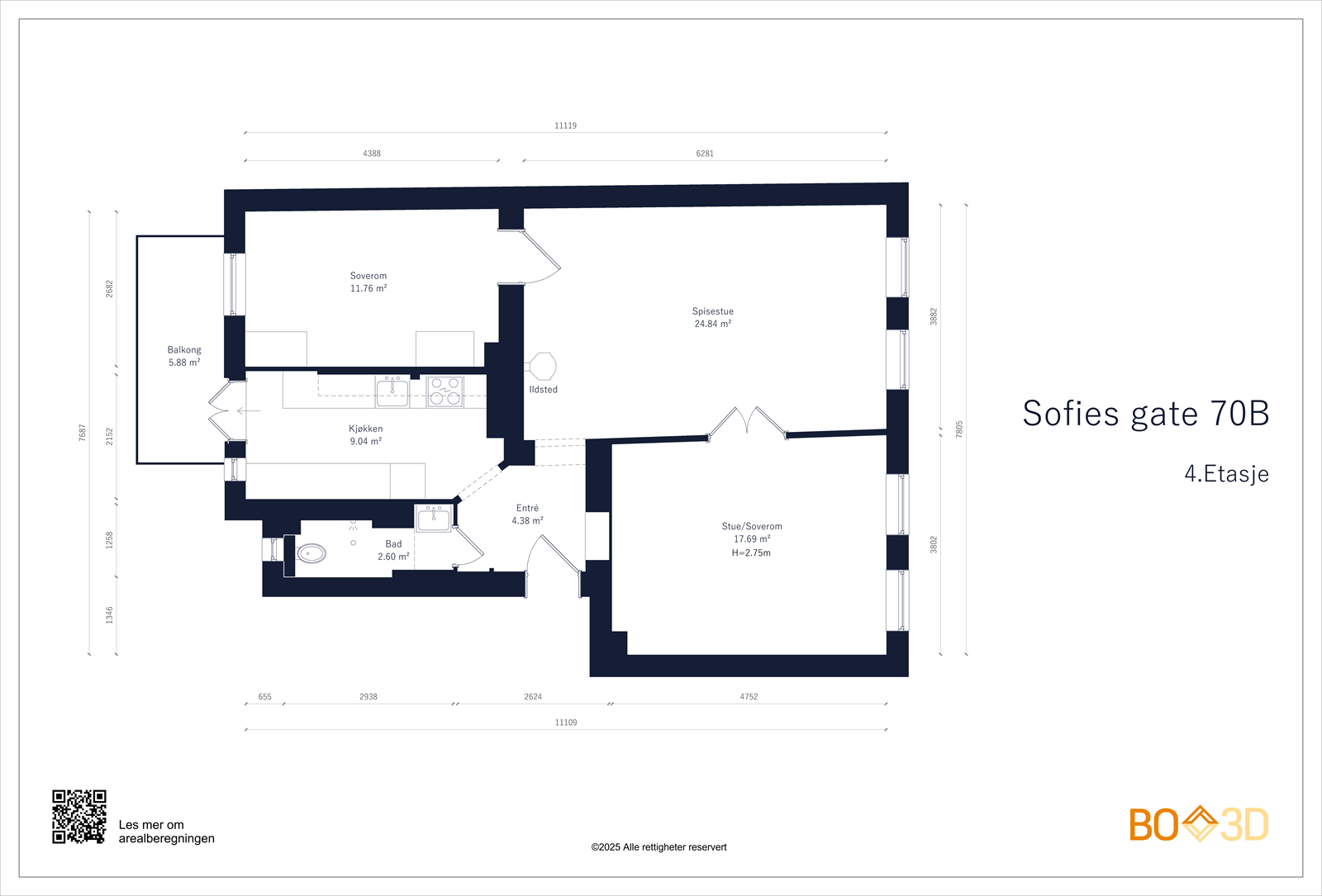 Plantegning - 4. etasje Galleribilde