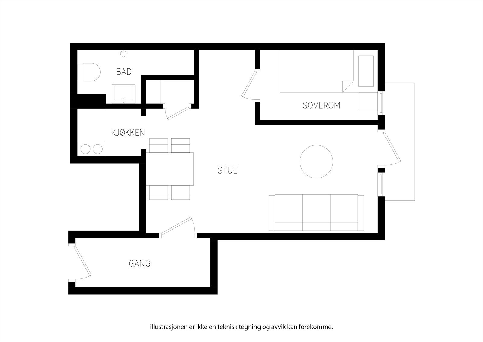 Plantegning. Galleribilde