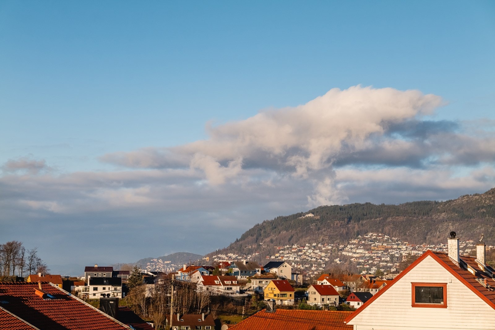 Solrikt med flott utsikt Galleribilde